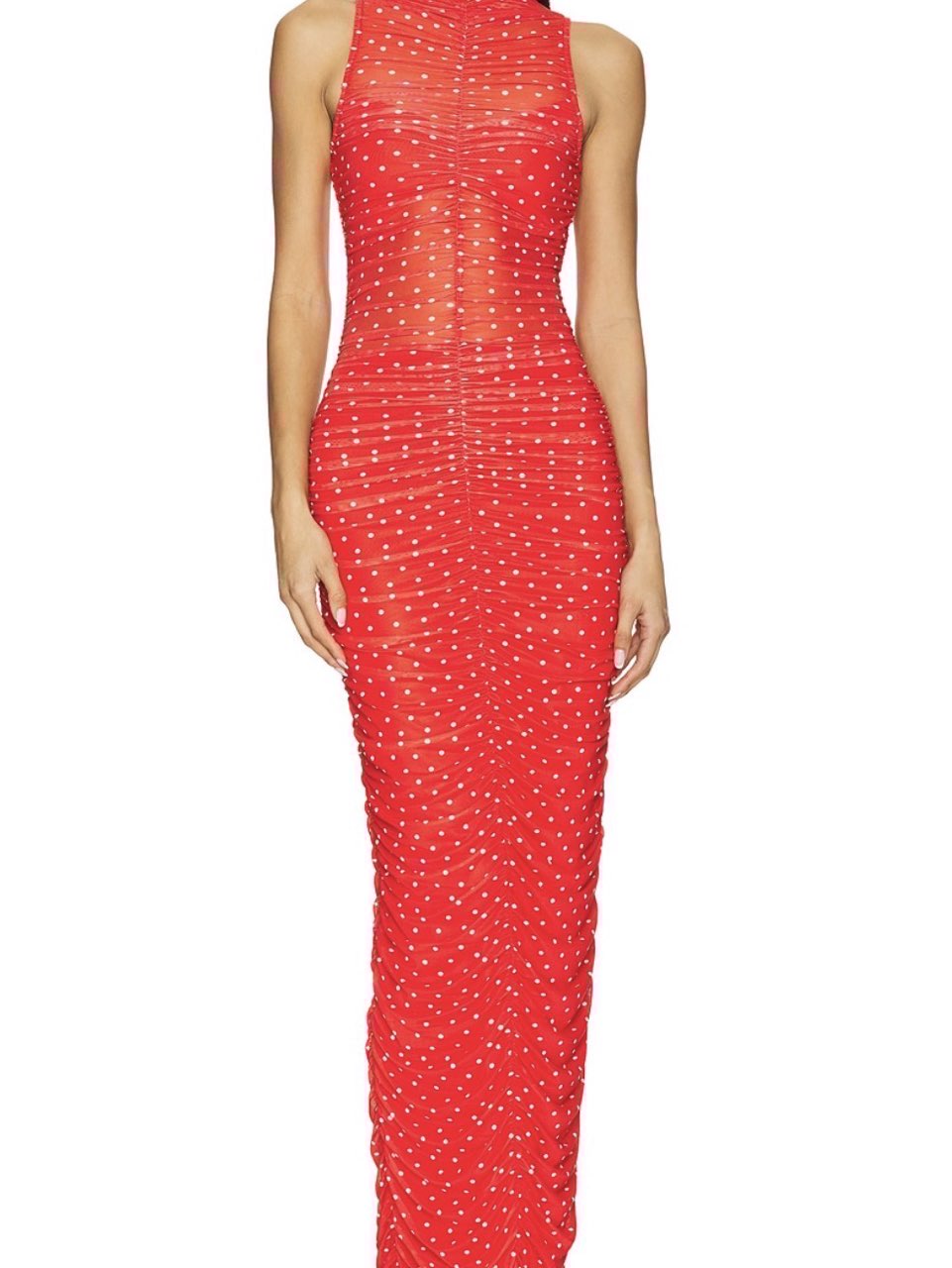 peyton dress in risky micro dot