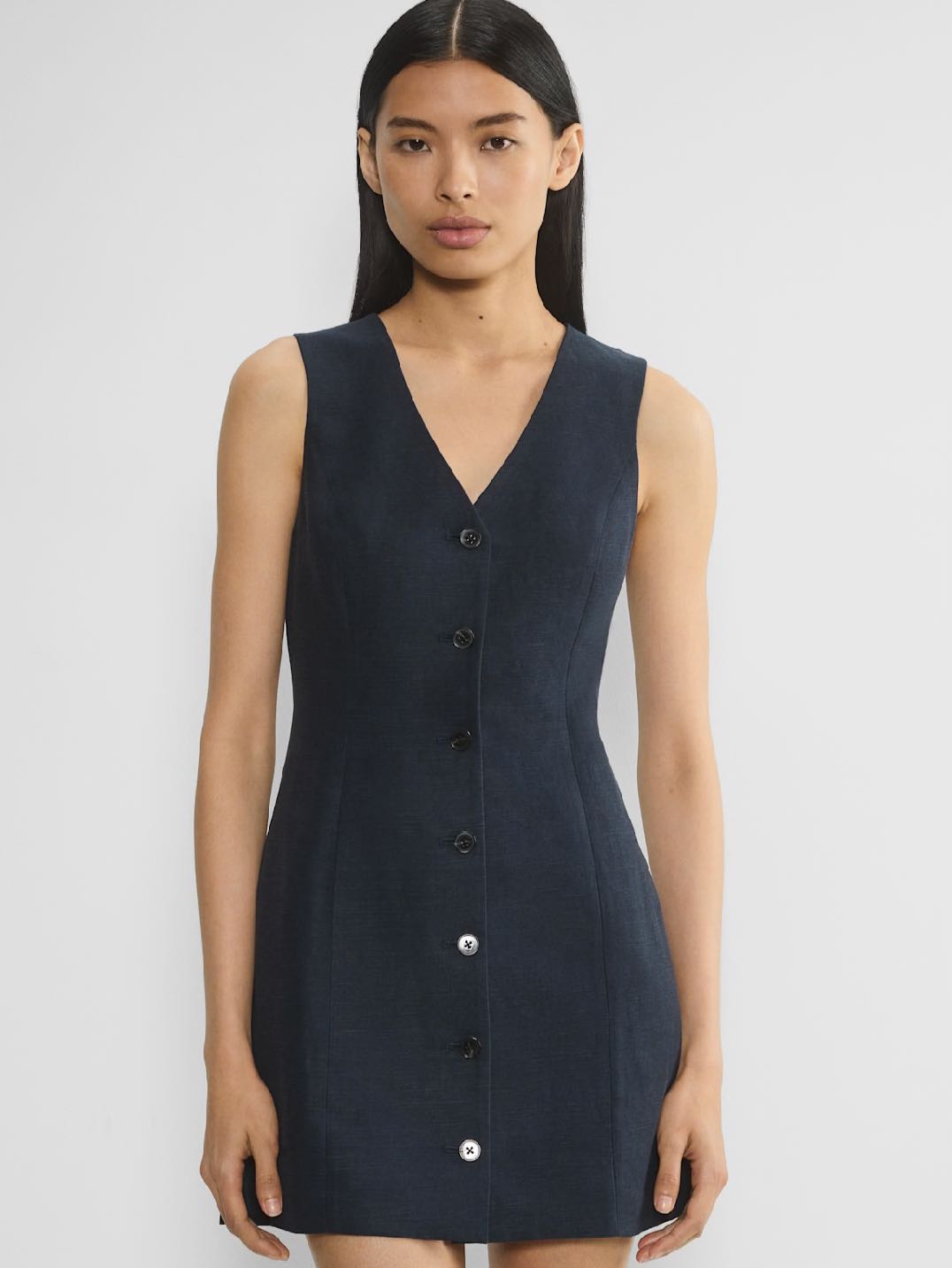 Aritzia Cruiselinen Aria Dress Dark Night Navy