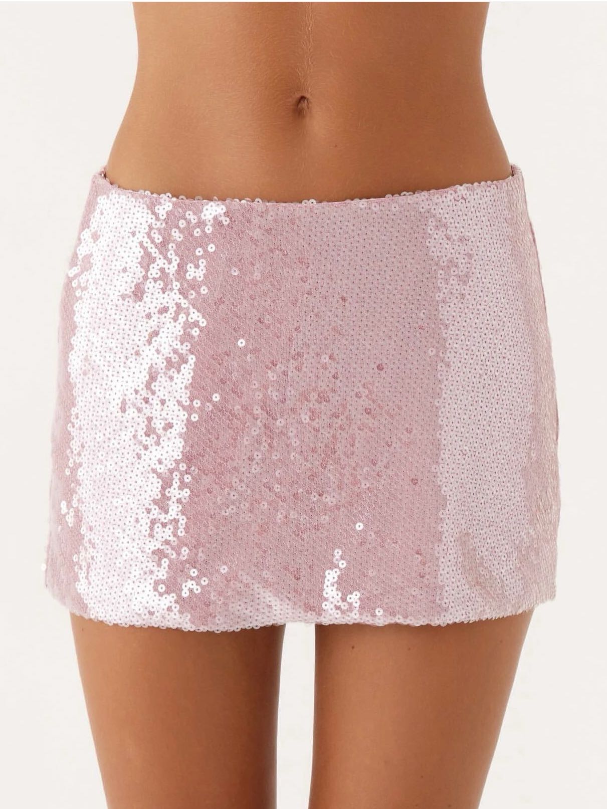 Pink Sequin Skirt