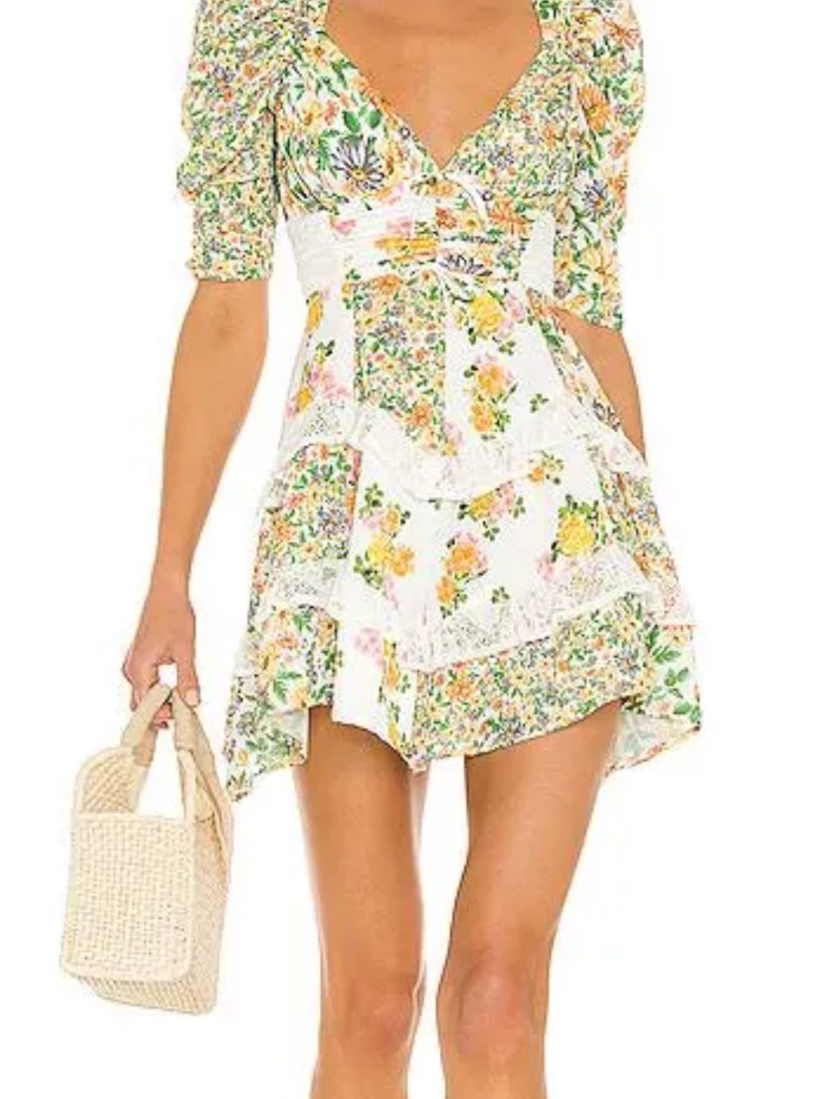 Rosalyn Mini Dress In Green