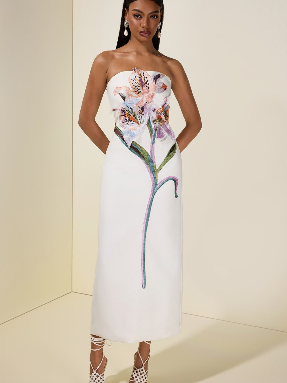 Embroidered Maxi Dress