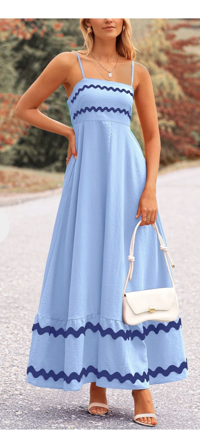 Blue maxi dress