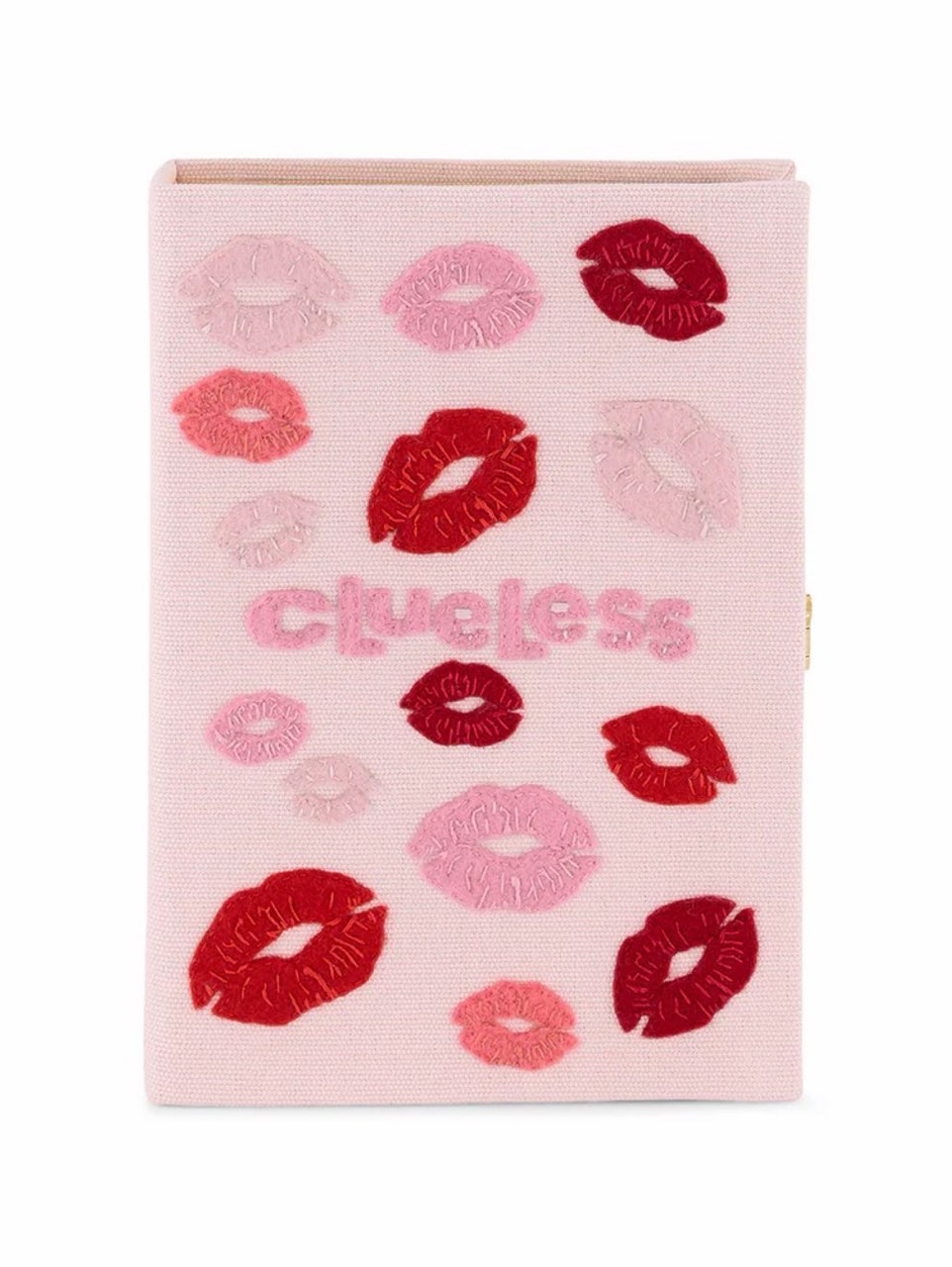 Clueless Embroidered Book Clutch