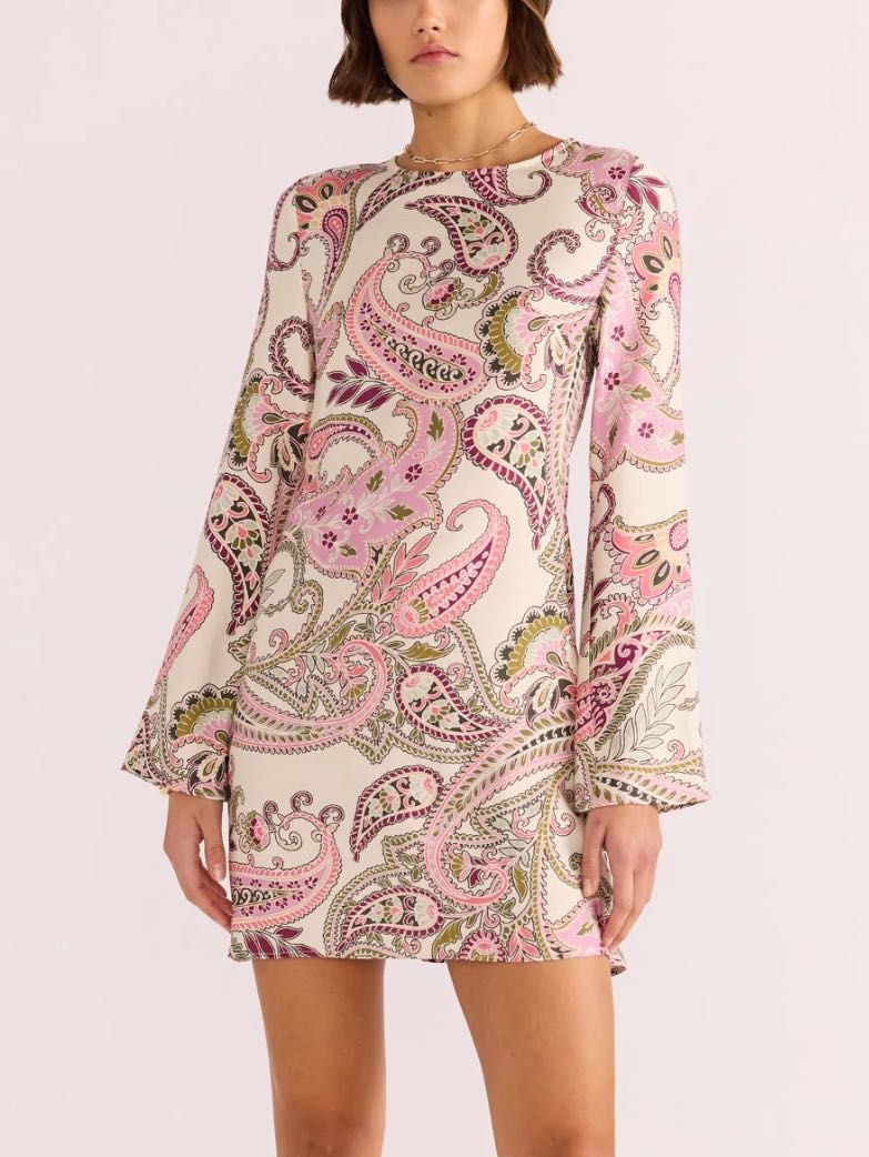 Pattern mini dress