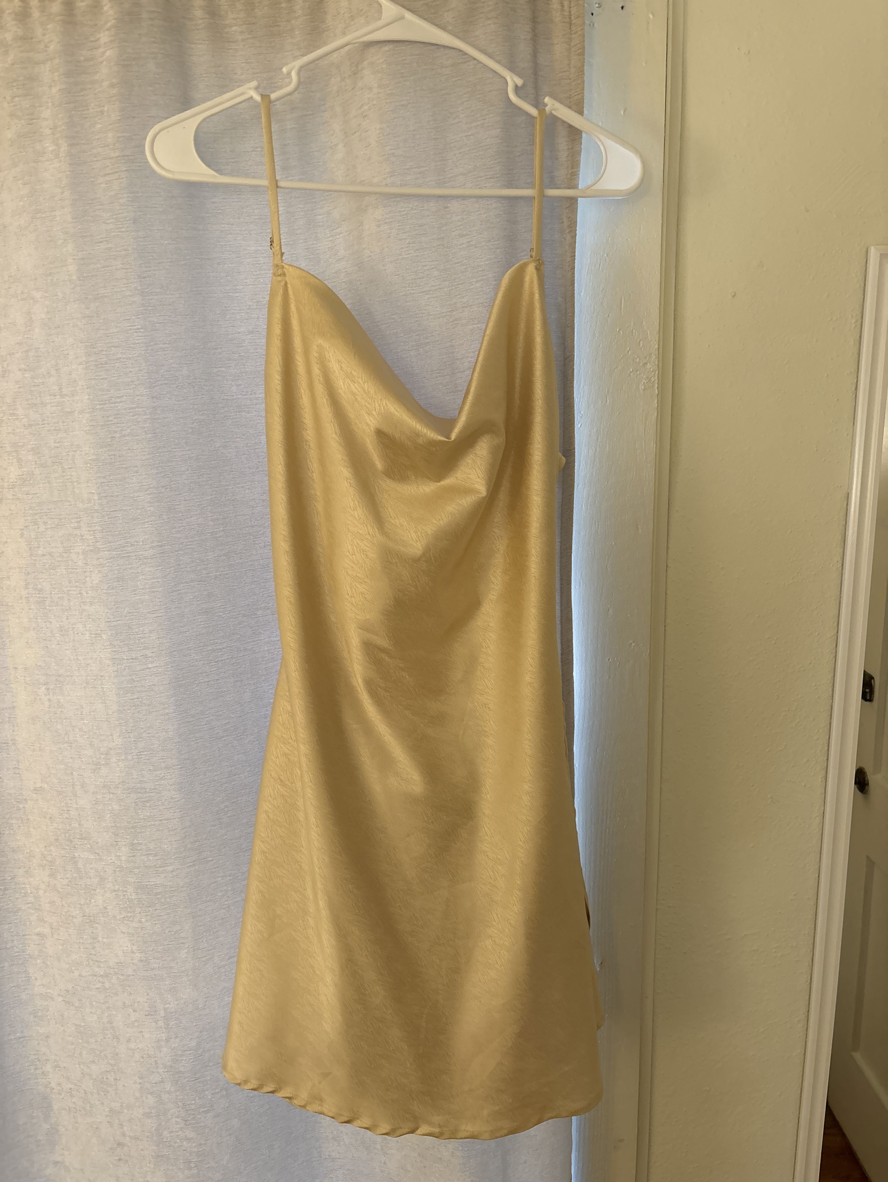 Tan shimmery dress