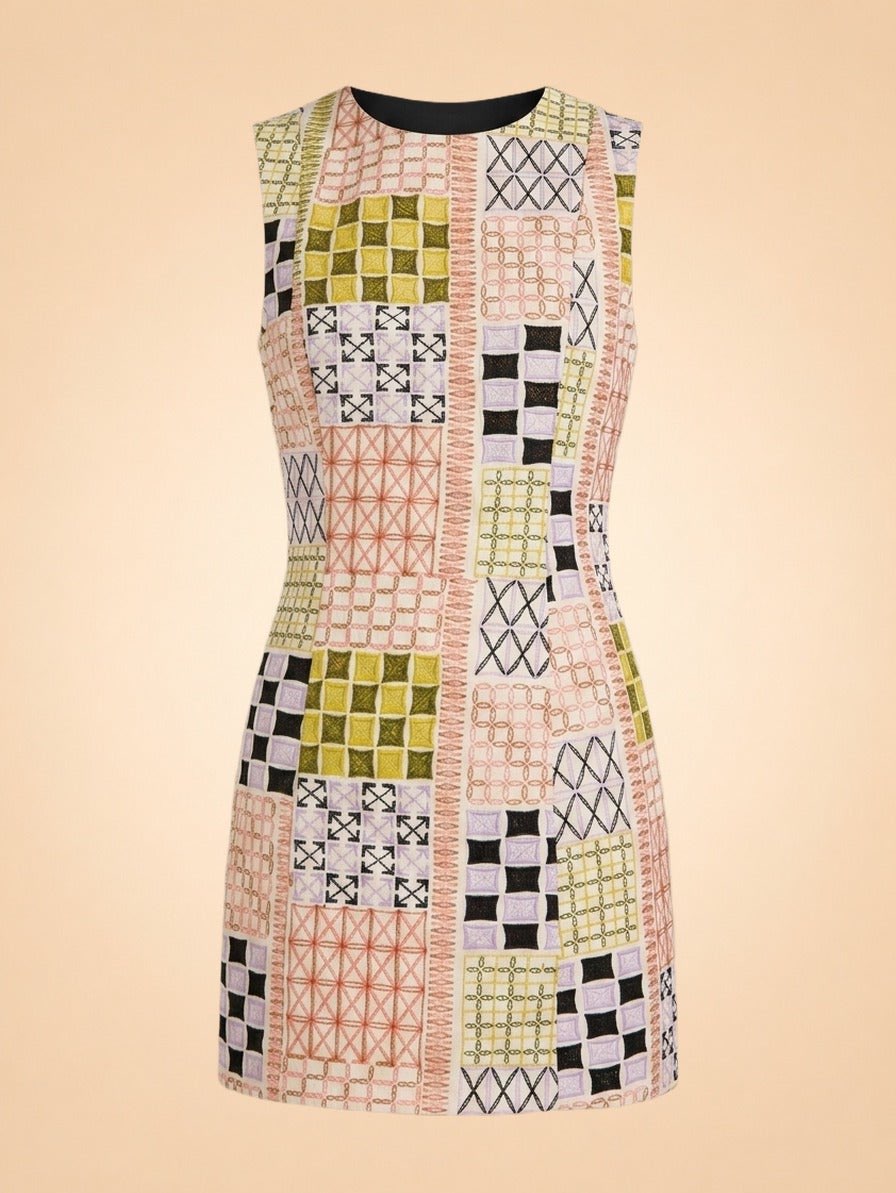 Sabrina Embroidered Shift Dress