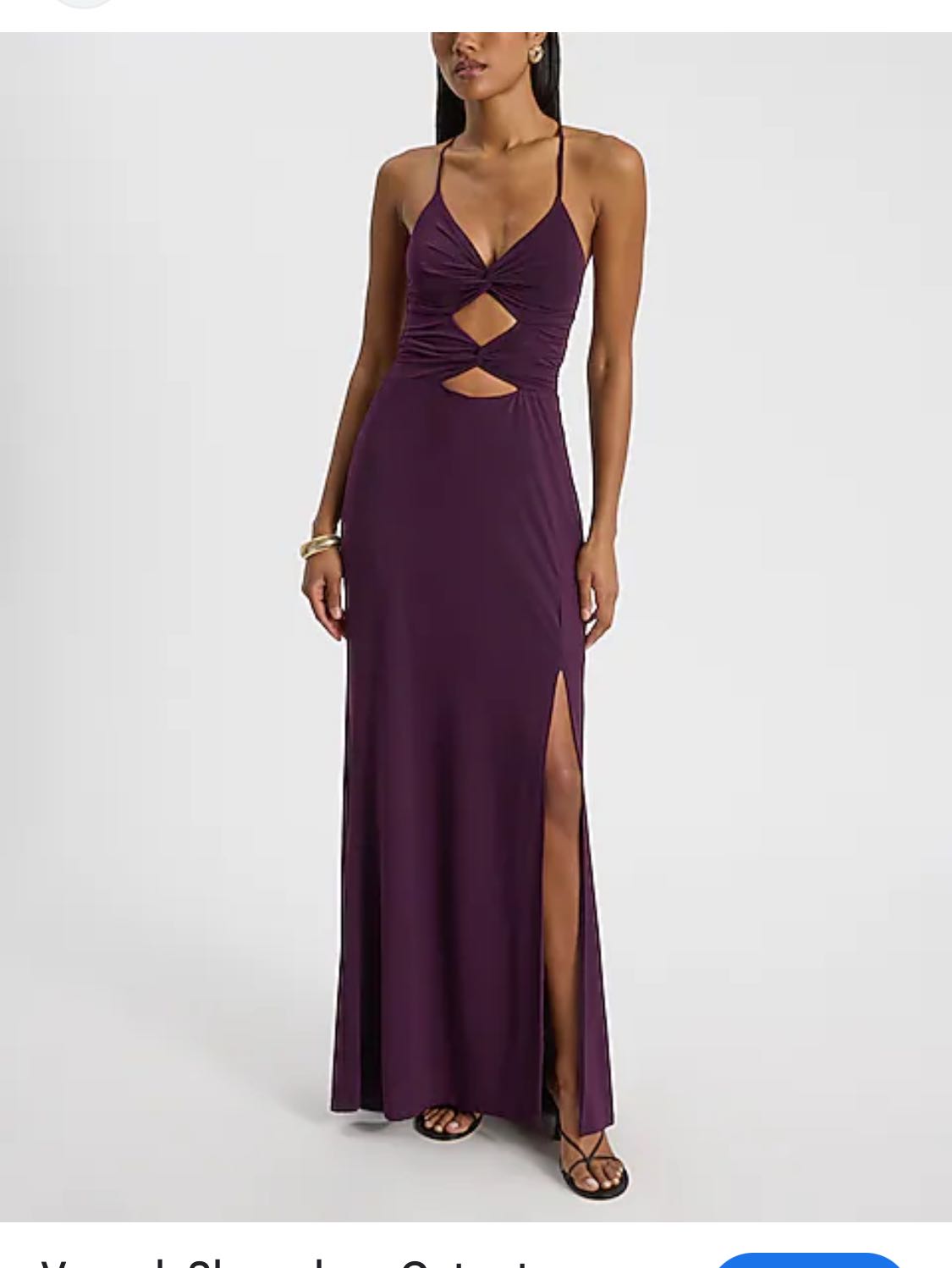 V neck cutout dress