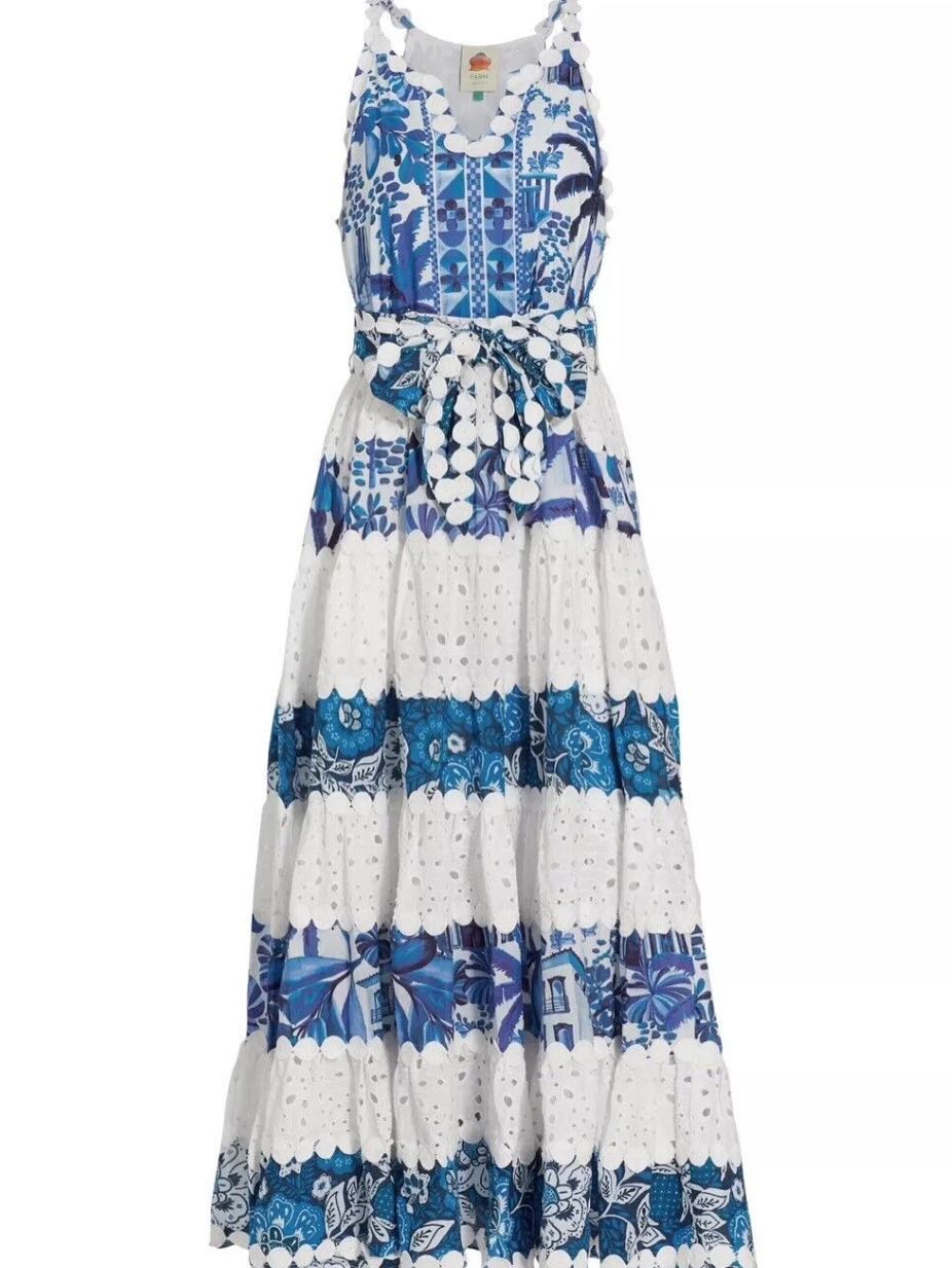 Floral Eyelet Maxi Dress