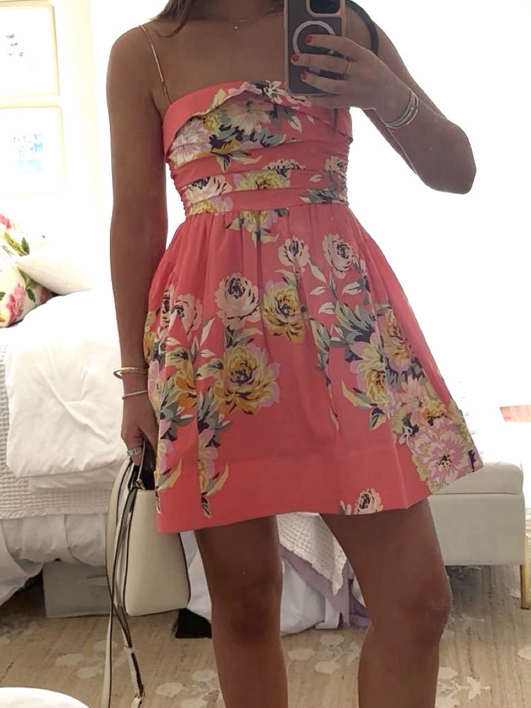 Maeve fit and flare mini floral dress