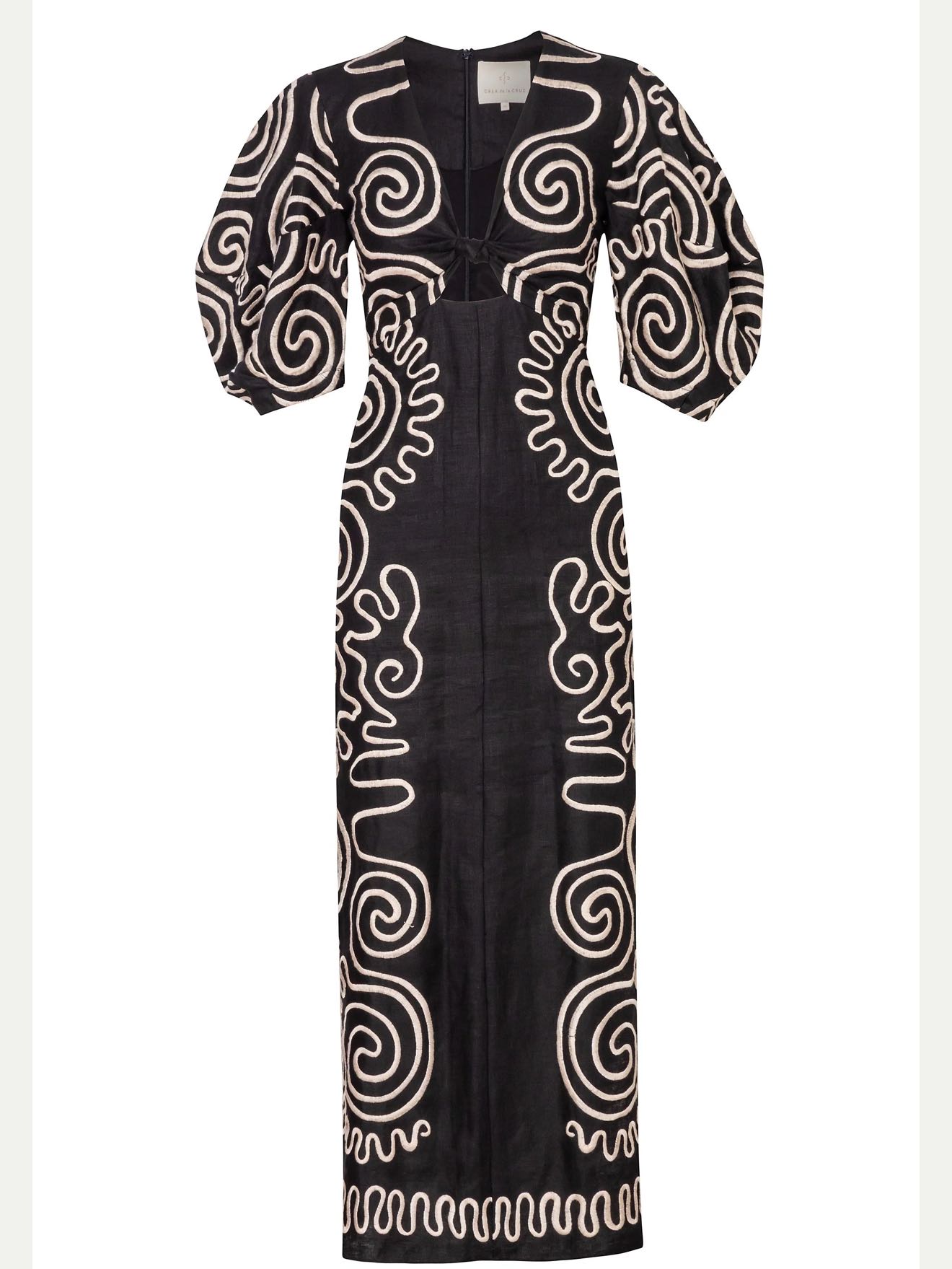 Cala de la Cruz Black/White Maxi Dress