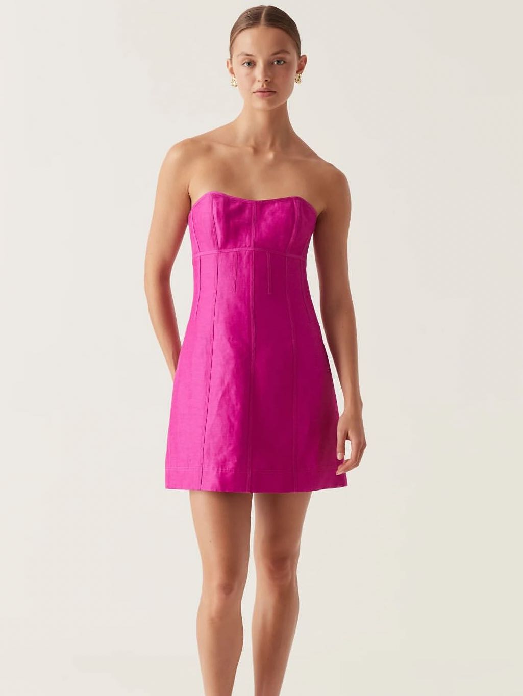Zayla strapless mini dress