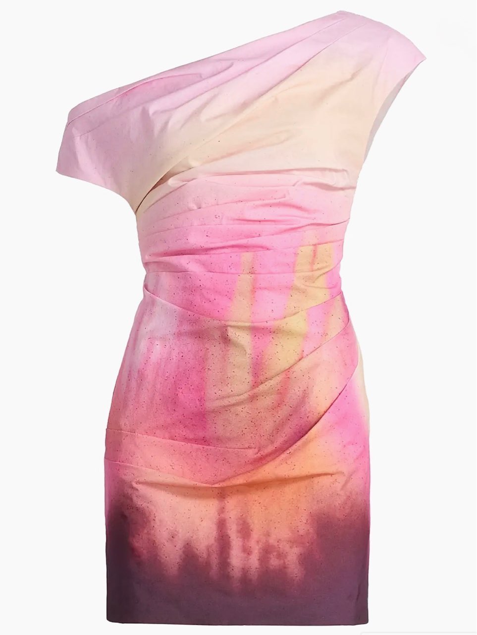 Ysella Printed Off-Shoulder Mini Dress