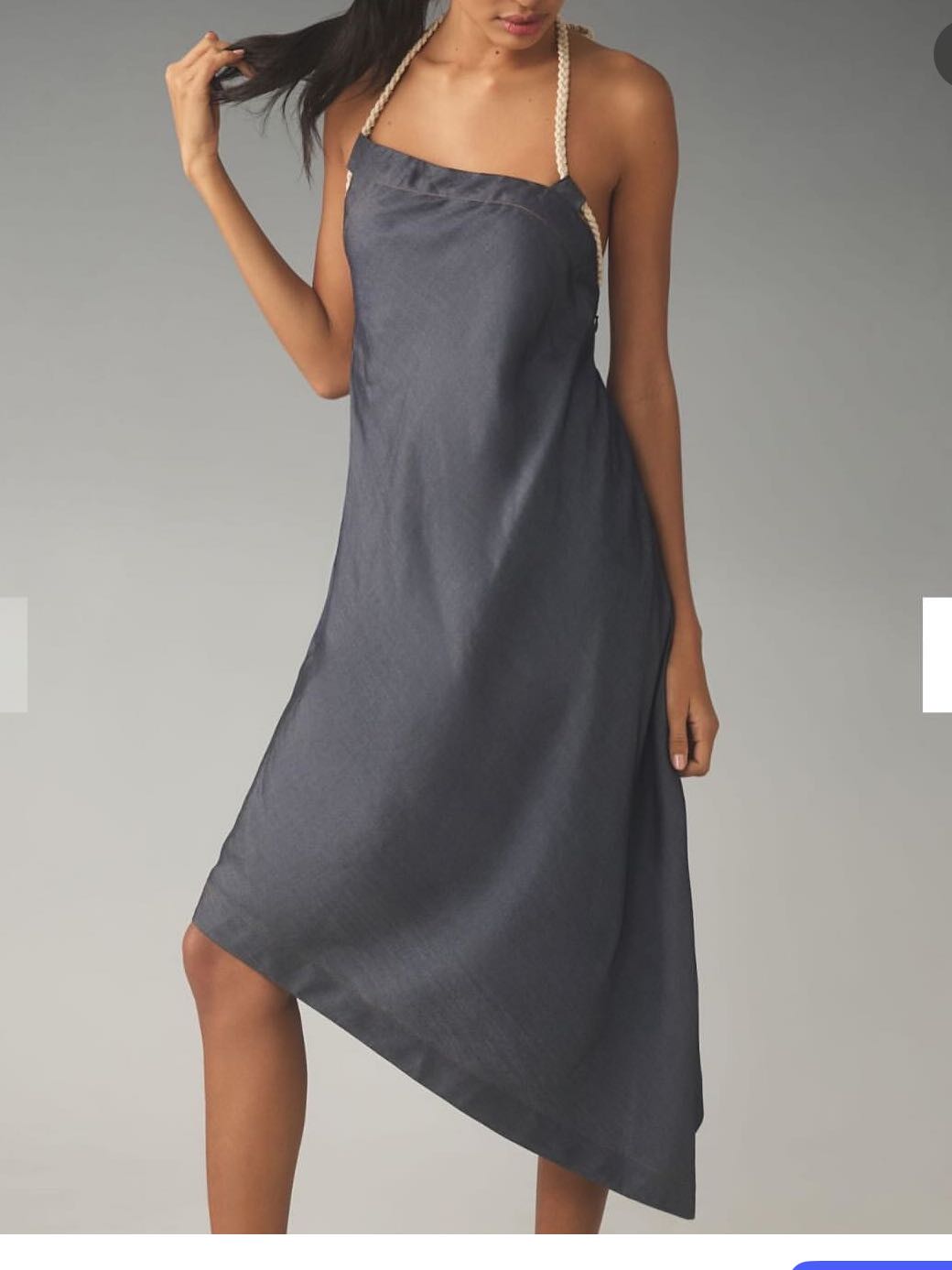 Anthropologie Denim Asymmetrical Dress