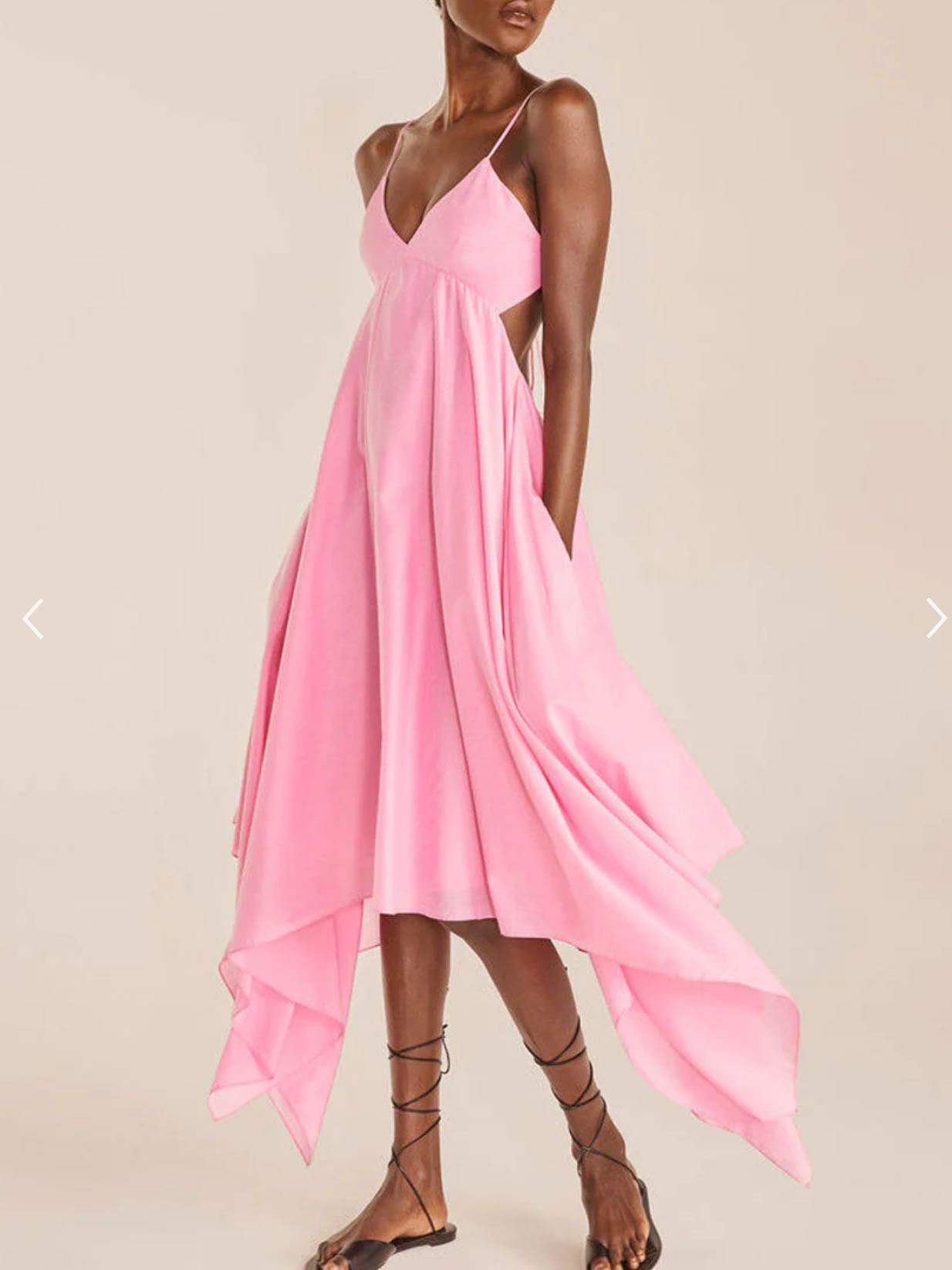 Handkerchief Dress in Pink