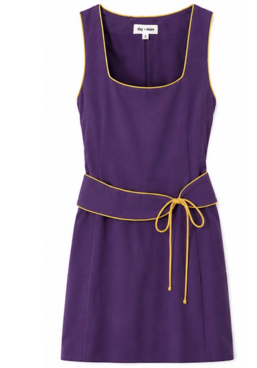 Shades purple and gold dress