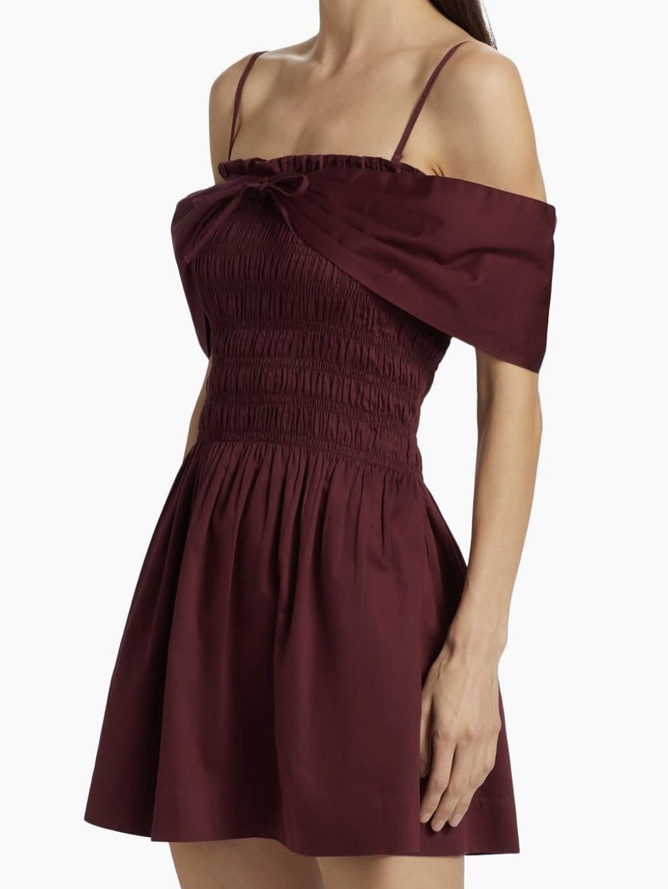 Burgundy Esmerelda Mini Dress