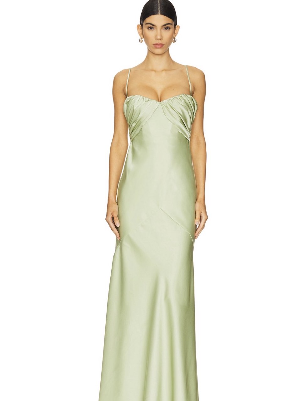 Sage Green Janae Gown Maxi Dress