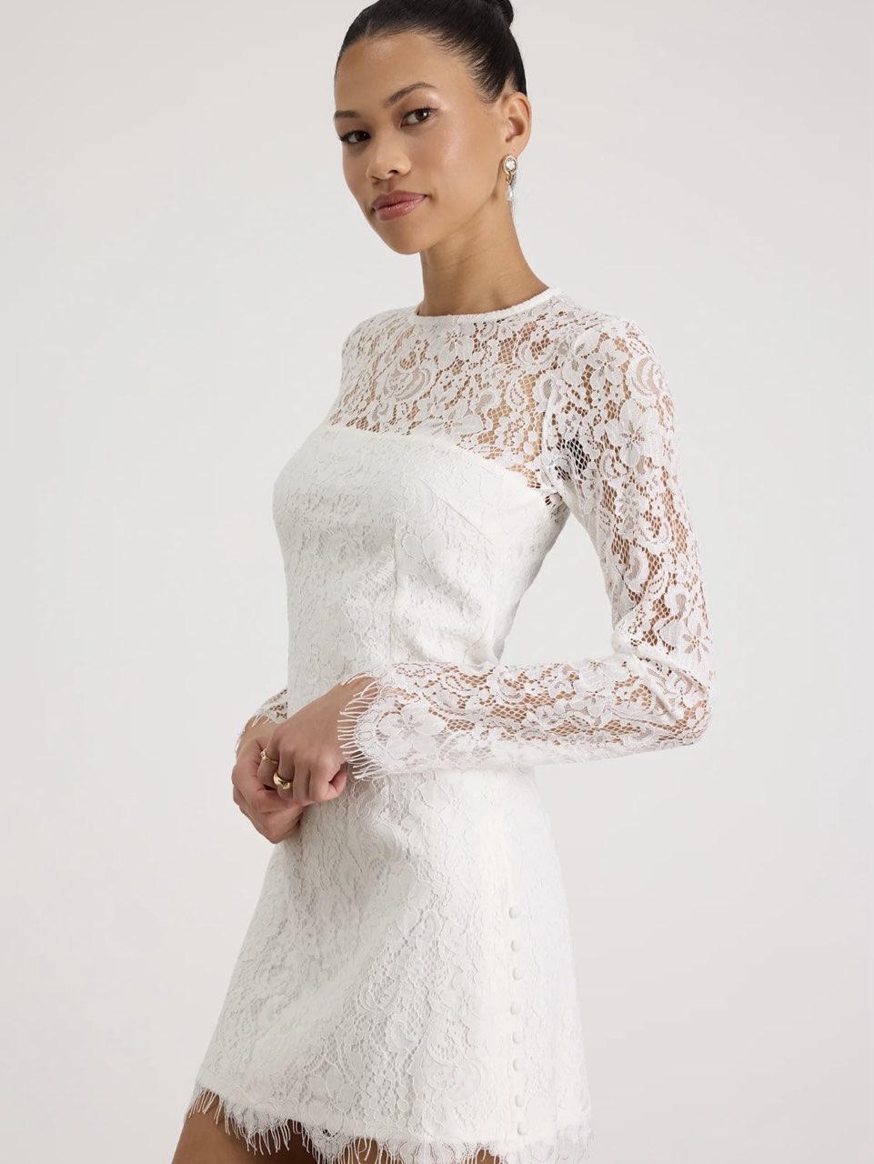 White lace dress