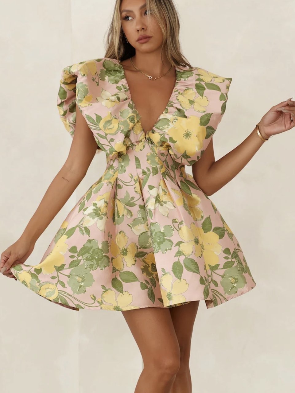 It's Giving Class Mini Dress Multi