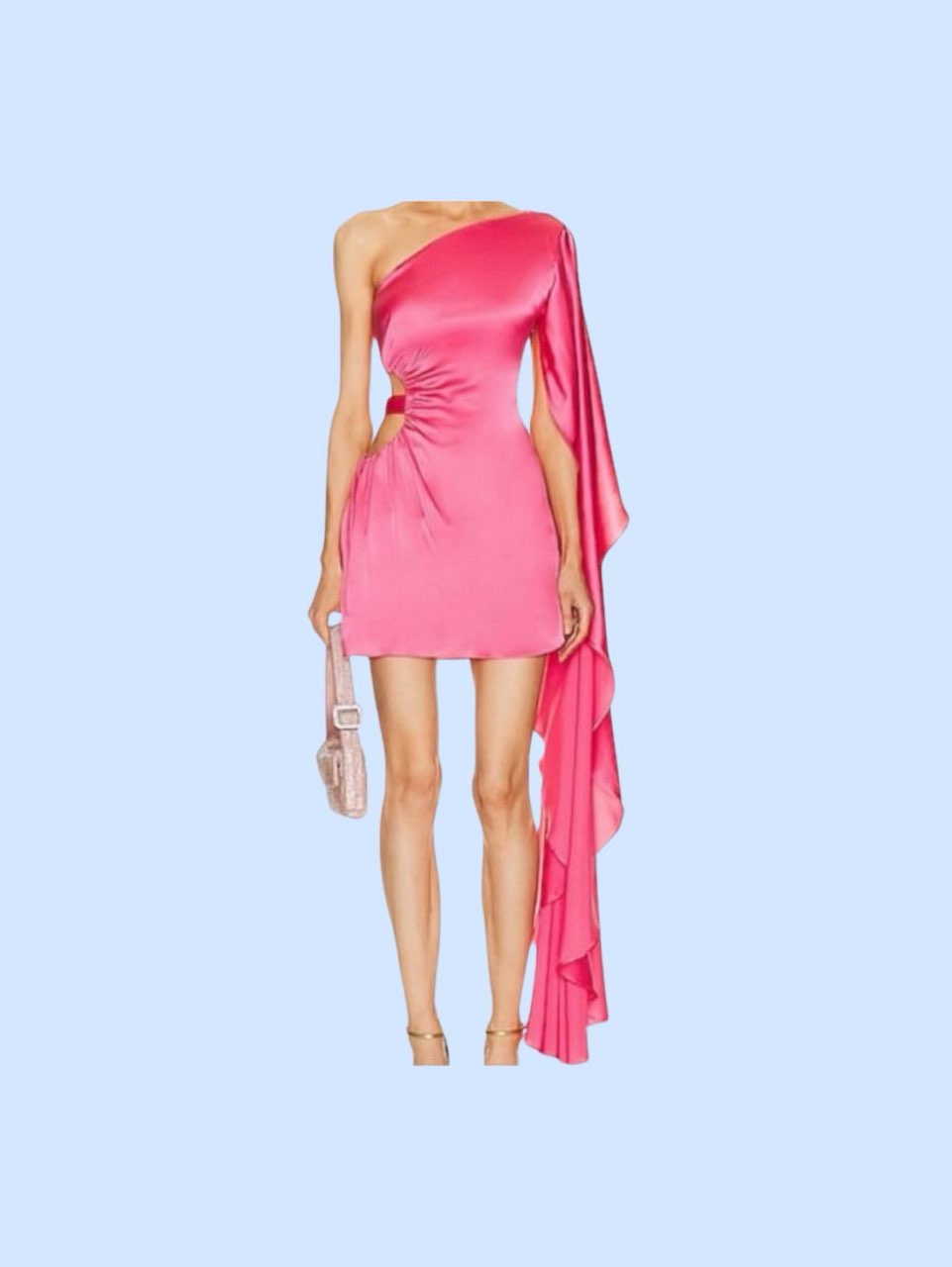 cult gaia hot pink dress