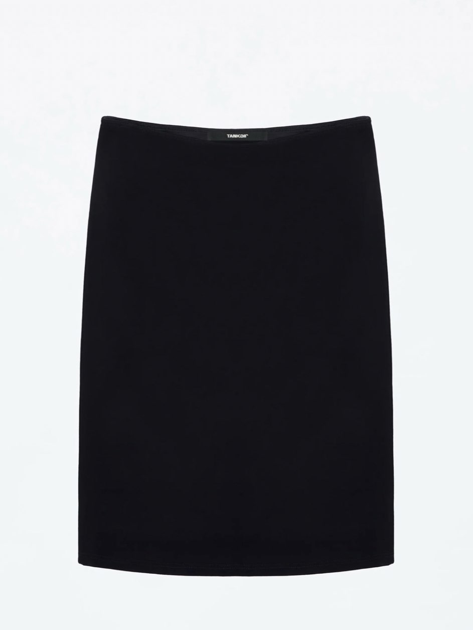 Black A-Line Mini Skirt