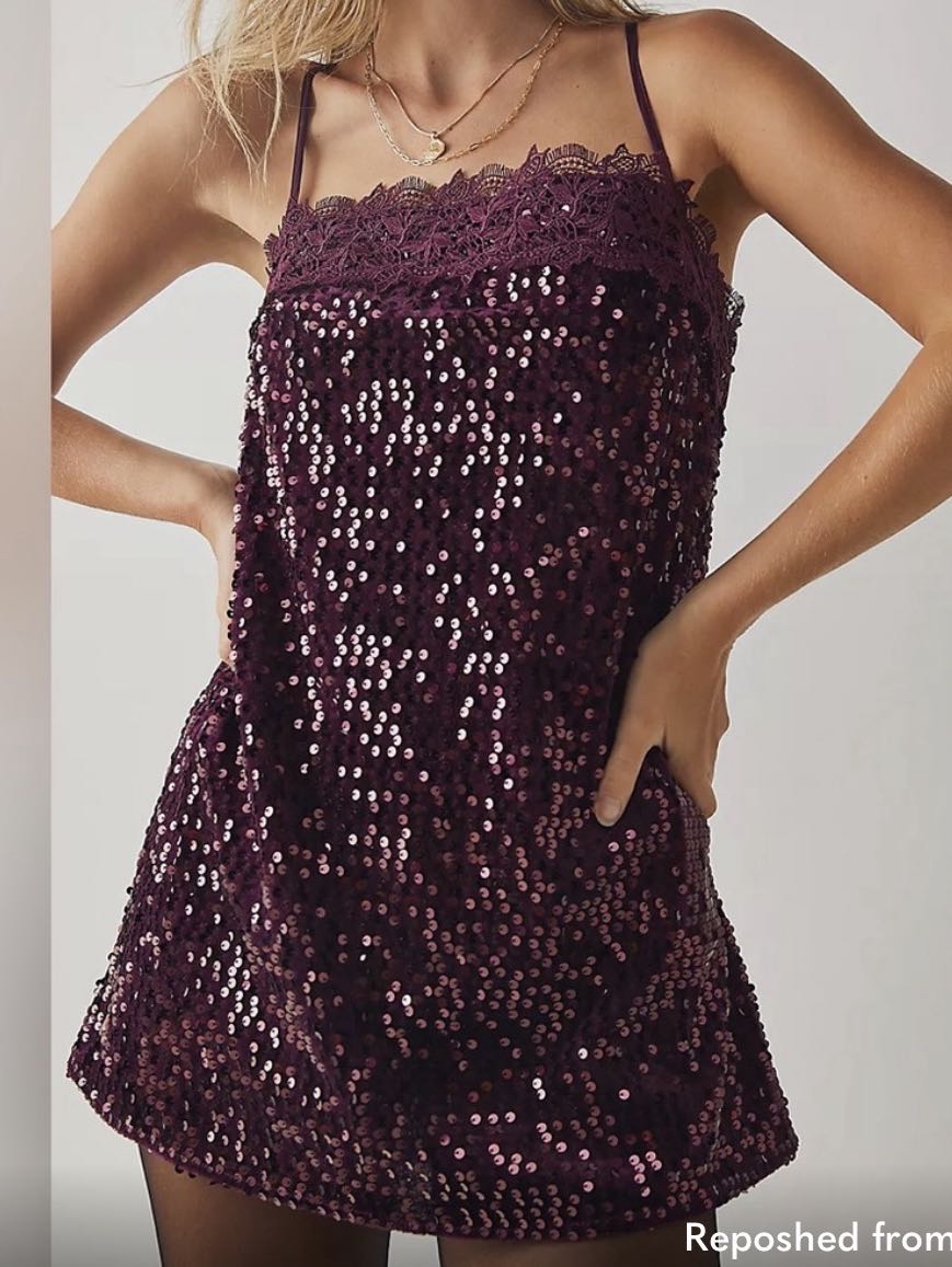 Anthropology Sequin Dress
