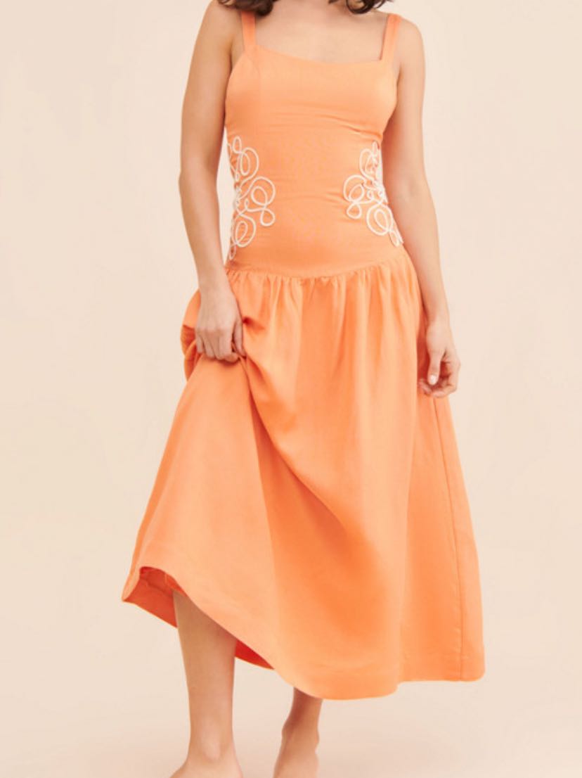 Luna Embroidered Mini Dress