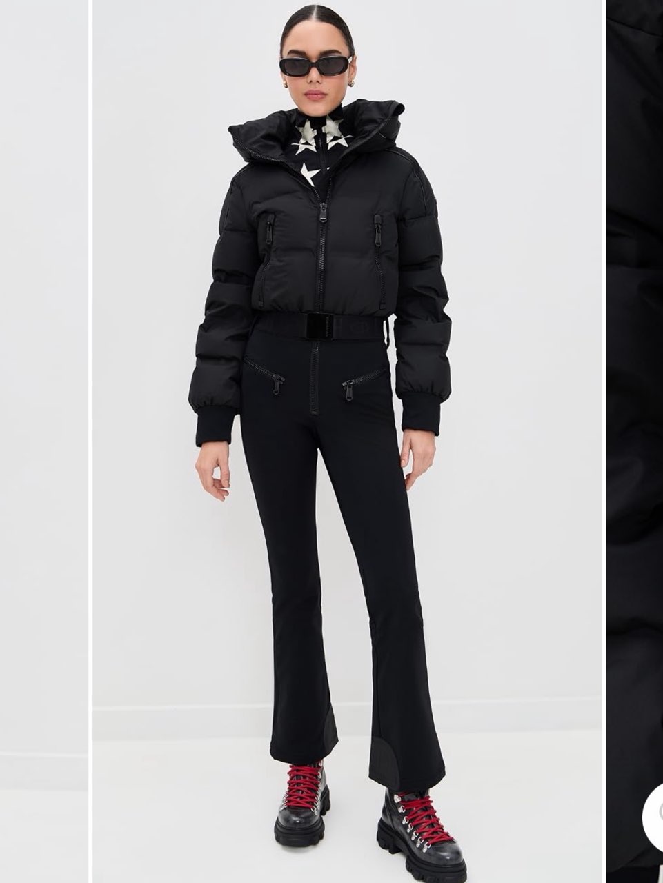 Black Cropped Puffer Jacket