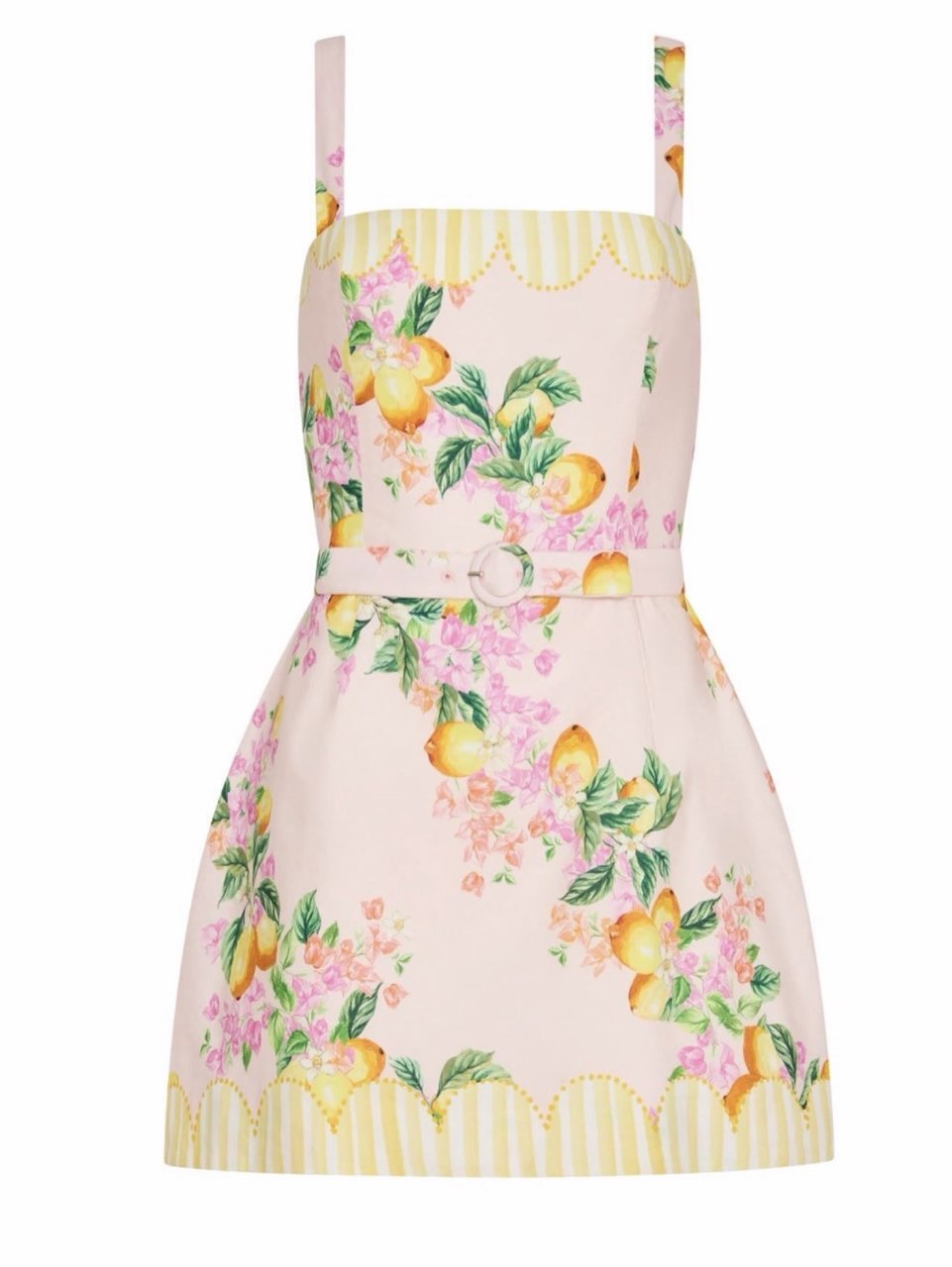 Amanda Uprichard Judie Romper in Limoncello
