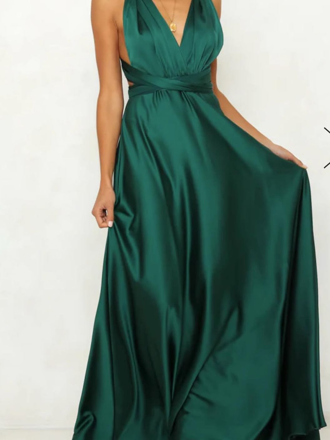 Lulus- green formal dress