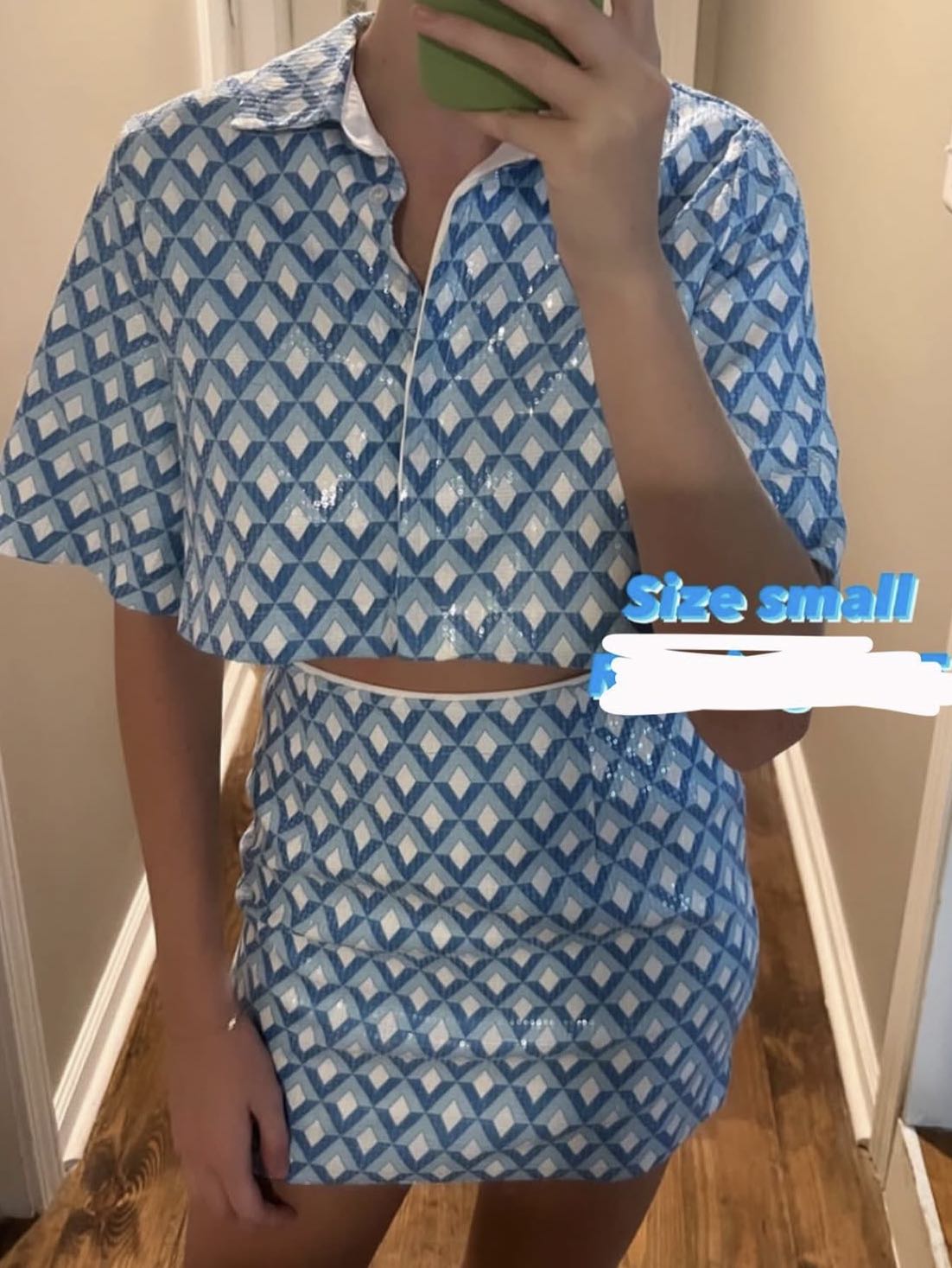 2 piece sequin set