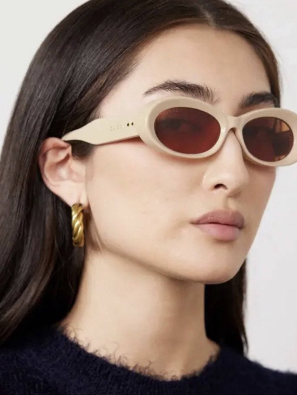 Gucci Oval-Frame Sunglasses