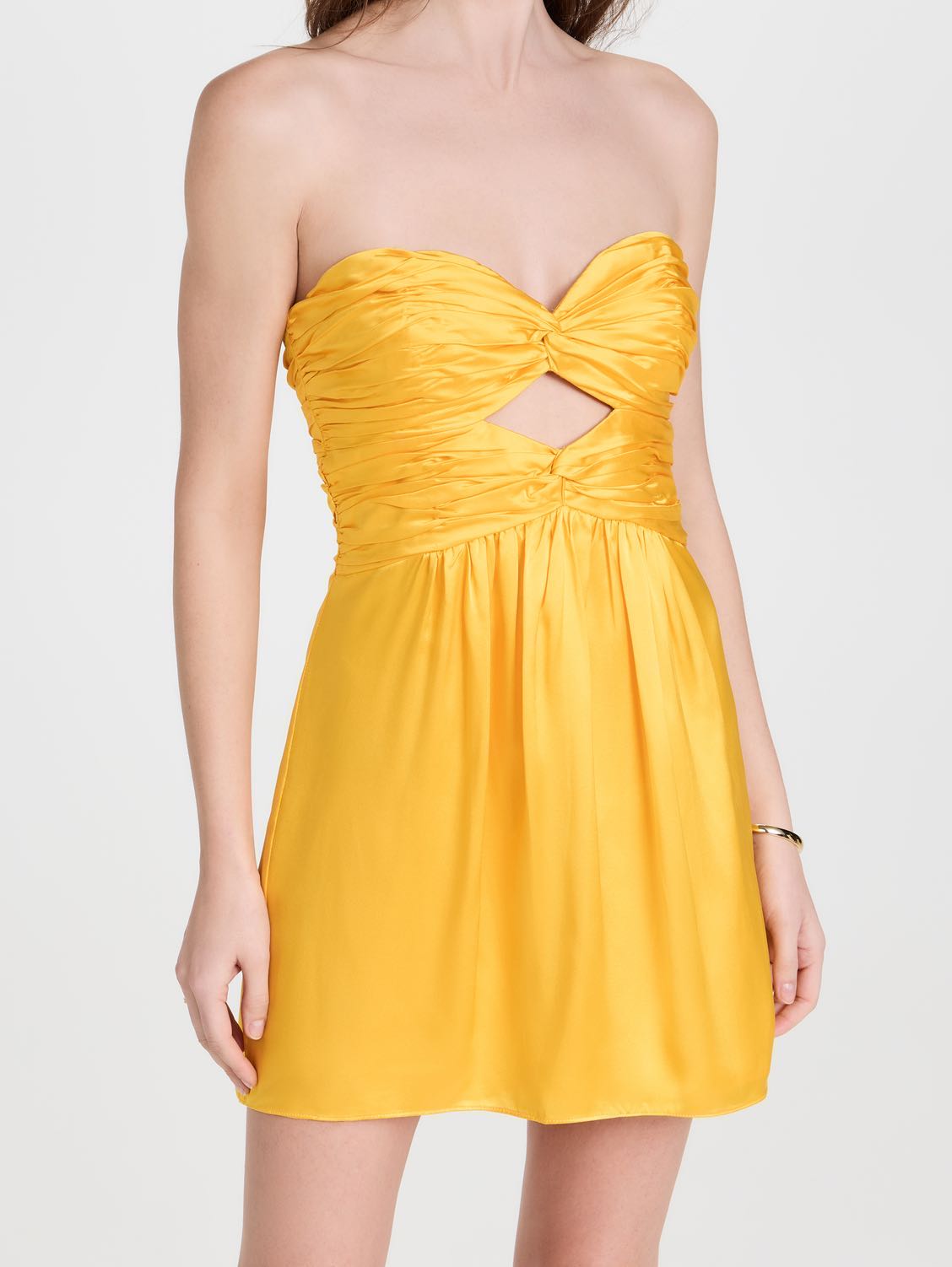 Yellow semi formal dress