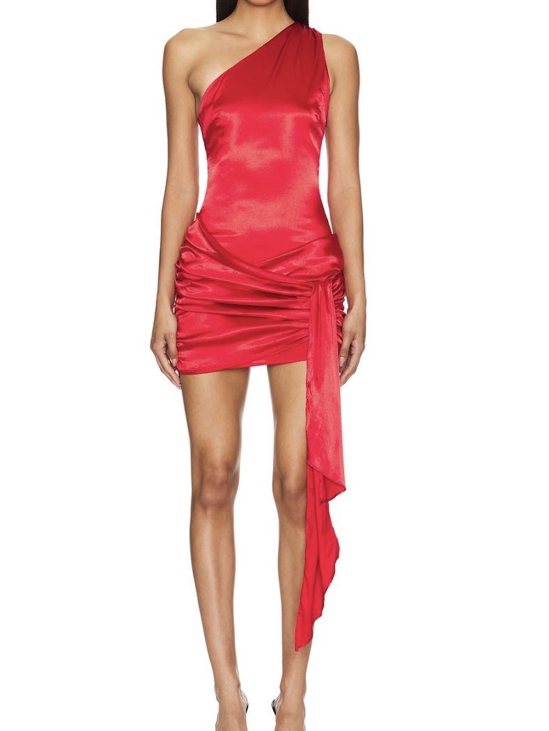 Red cocktail dress
