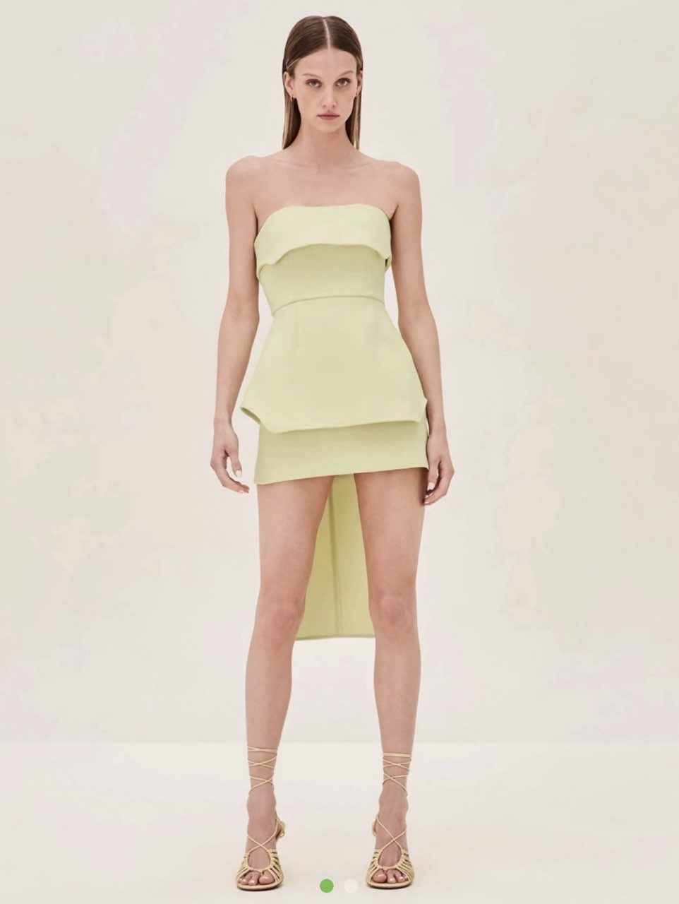 Alexis Akera Top & Esmie skirt in Lime Light