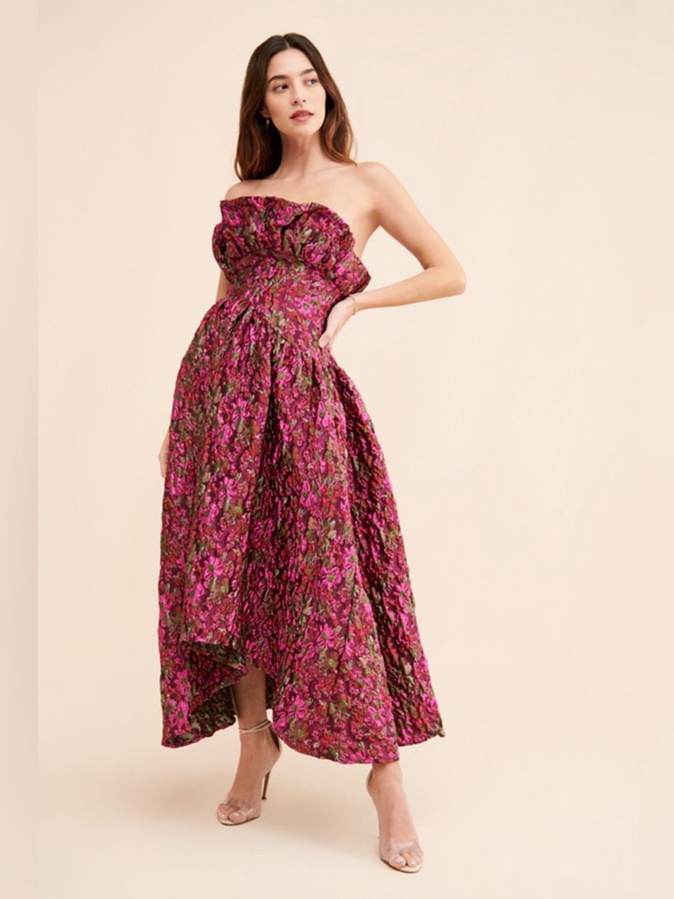 Camellia strapless gown by Elliatt