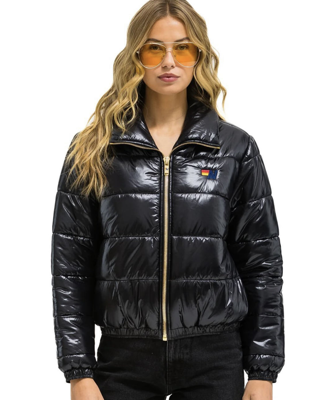 Black aviator nation jacket available for rent