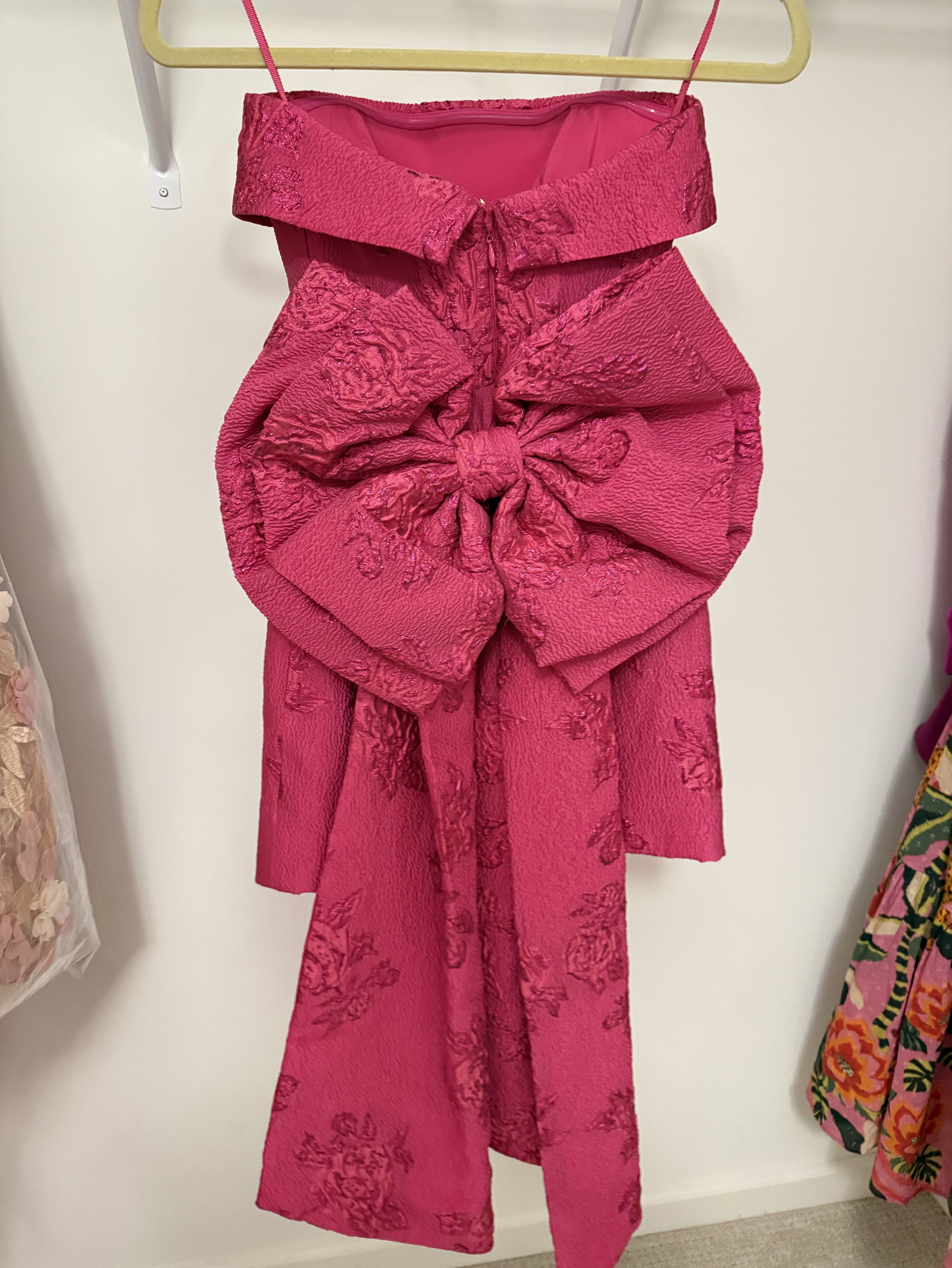 Matchmaker Strapless Bow Mini Dress