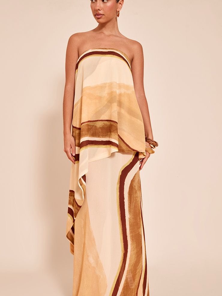 Bandeau overlap dress