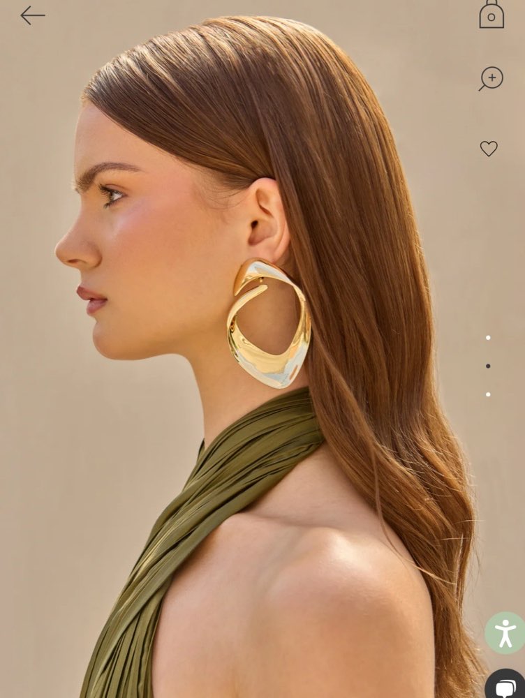 Abstract Sculptural Gold Earrings