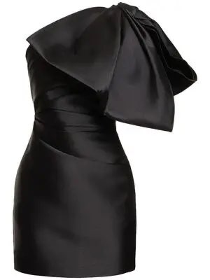 Black solace London one shoulder dress