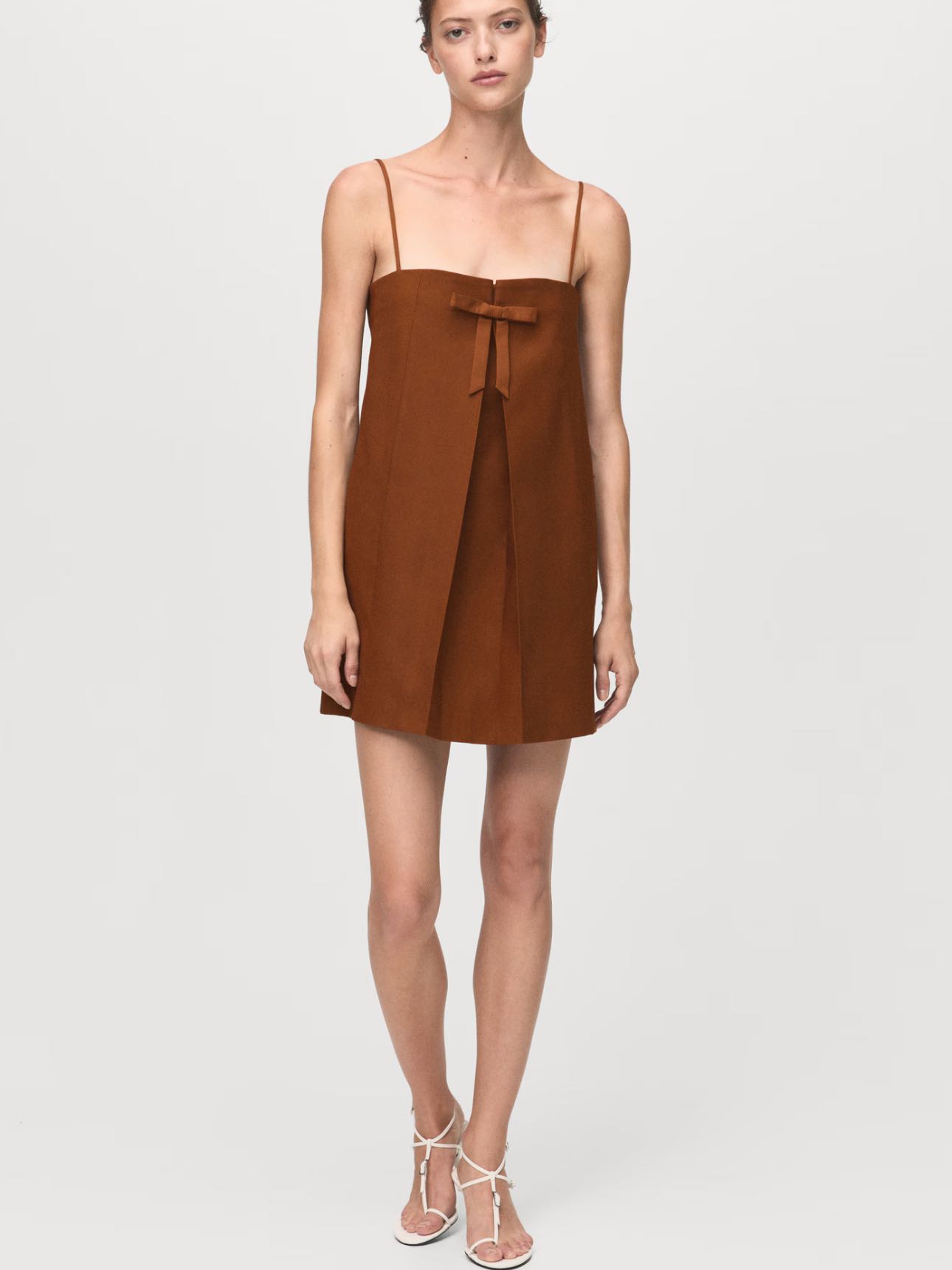 DRESS WITH BOW NECKLINE