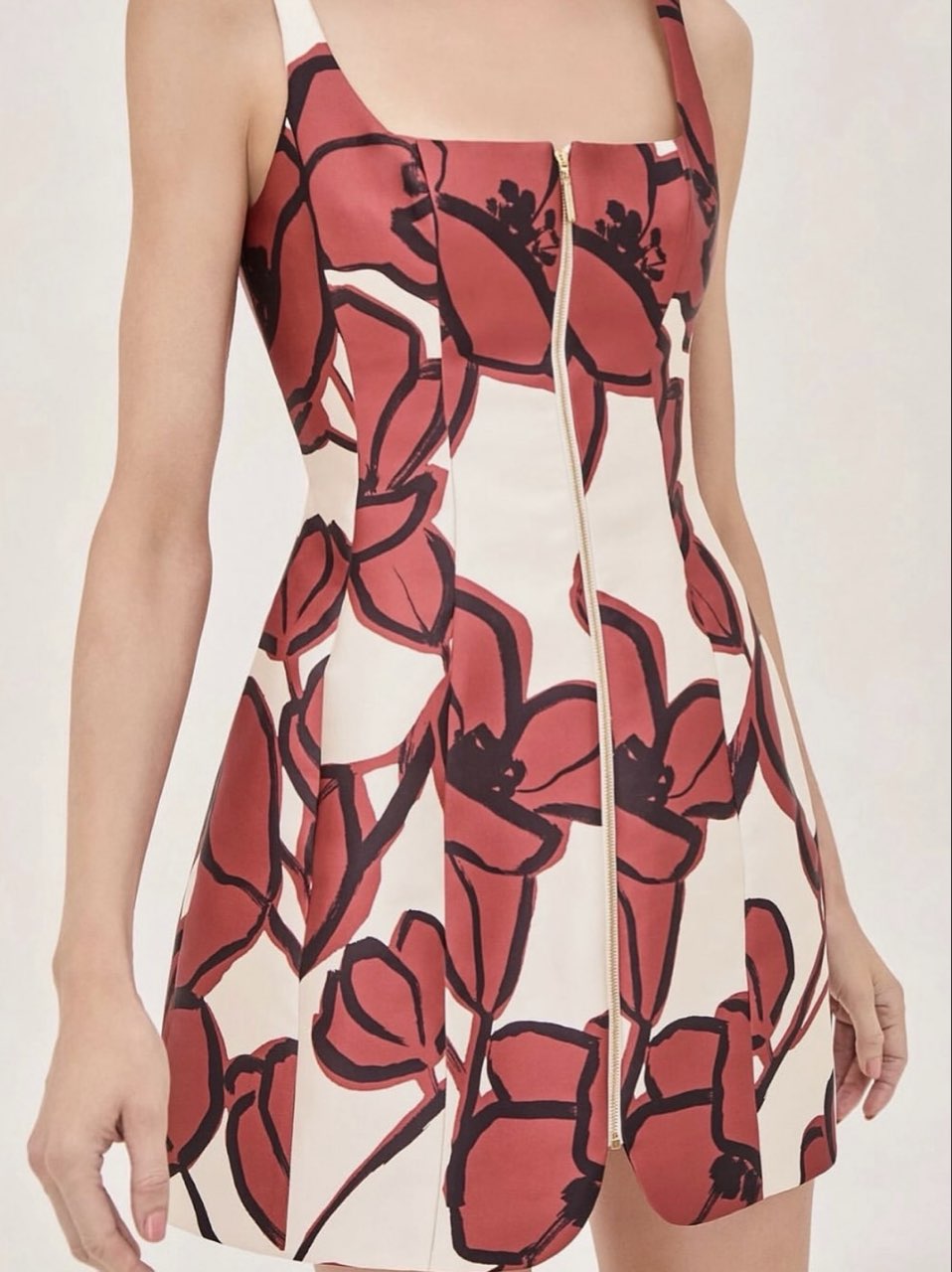 Red floral Alexis dress
