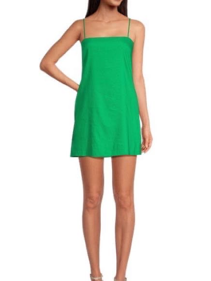 Kelly green mini dres