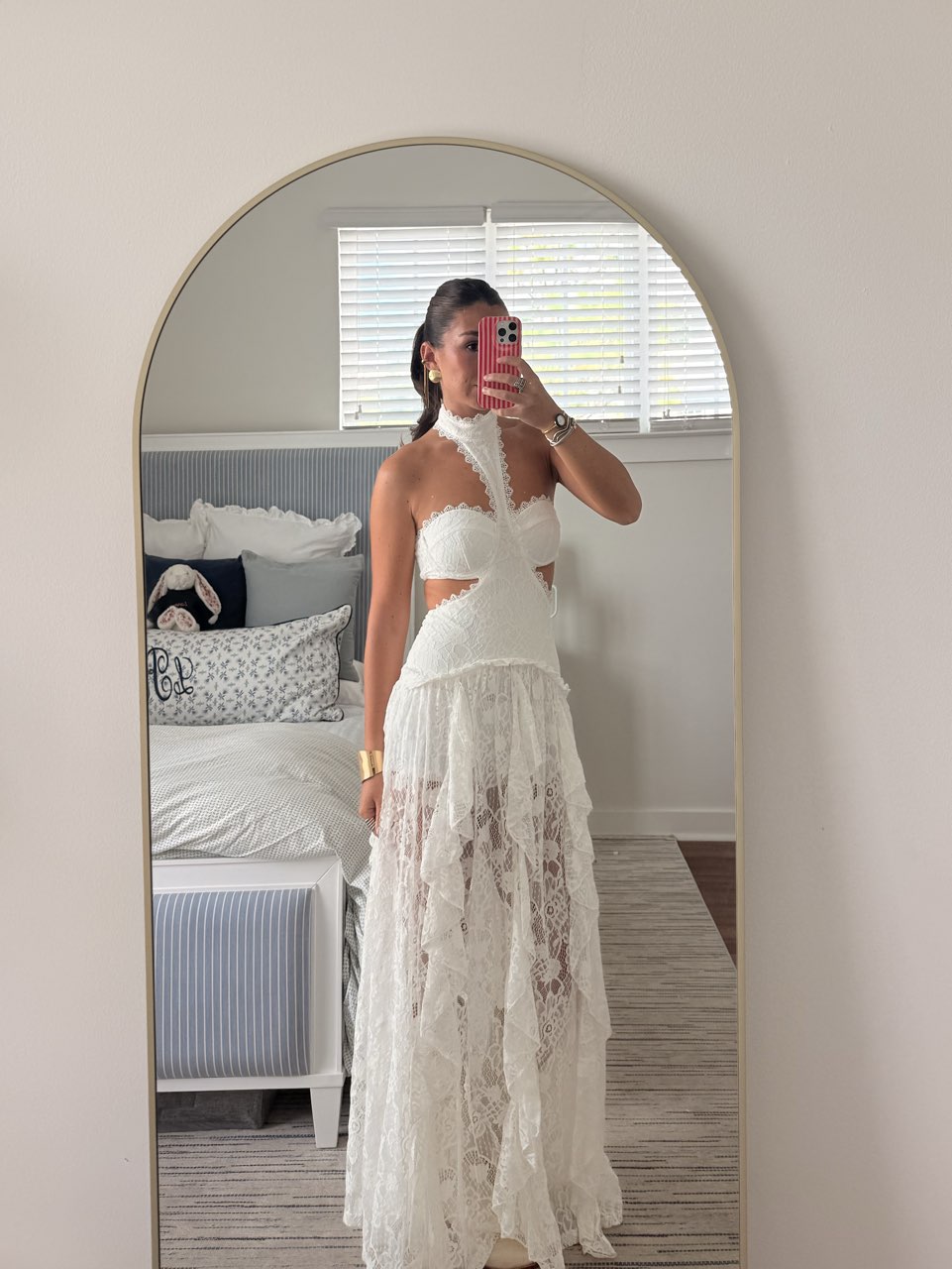 Lace Cutout Maxi