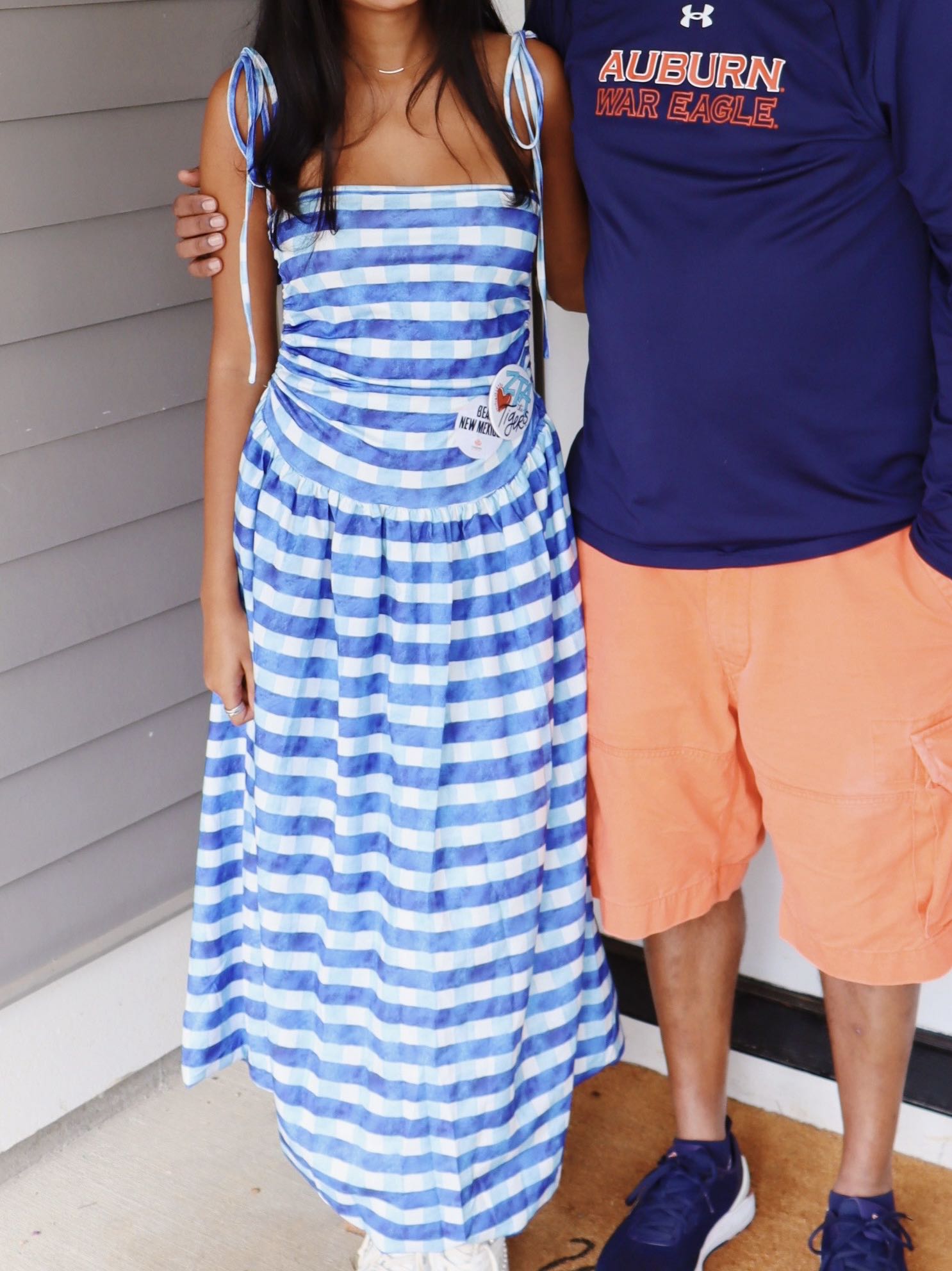 Gingham Bubble Midi Dress