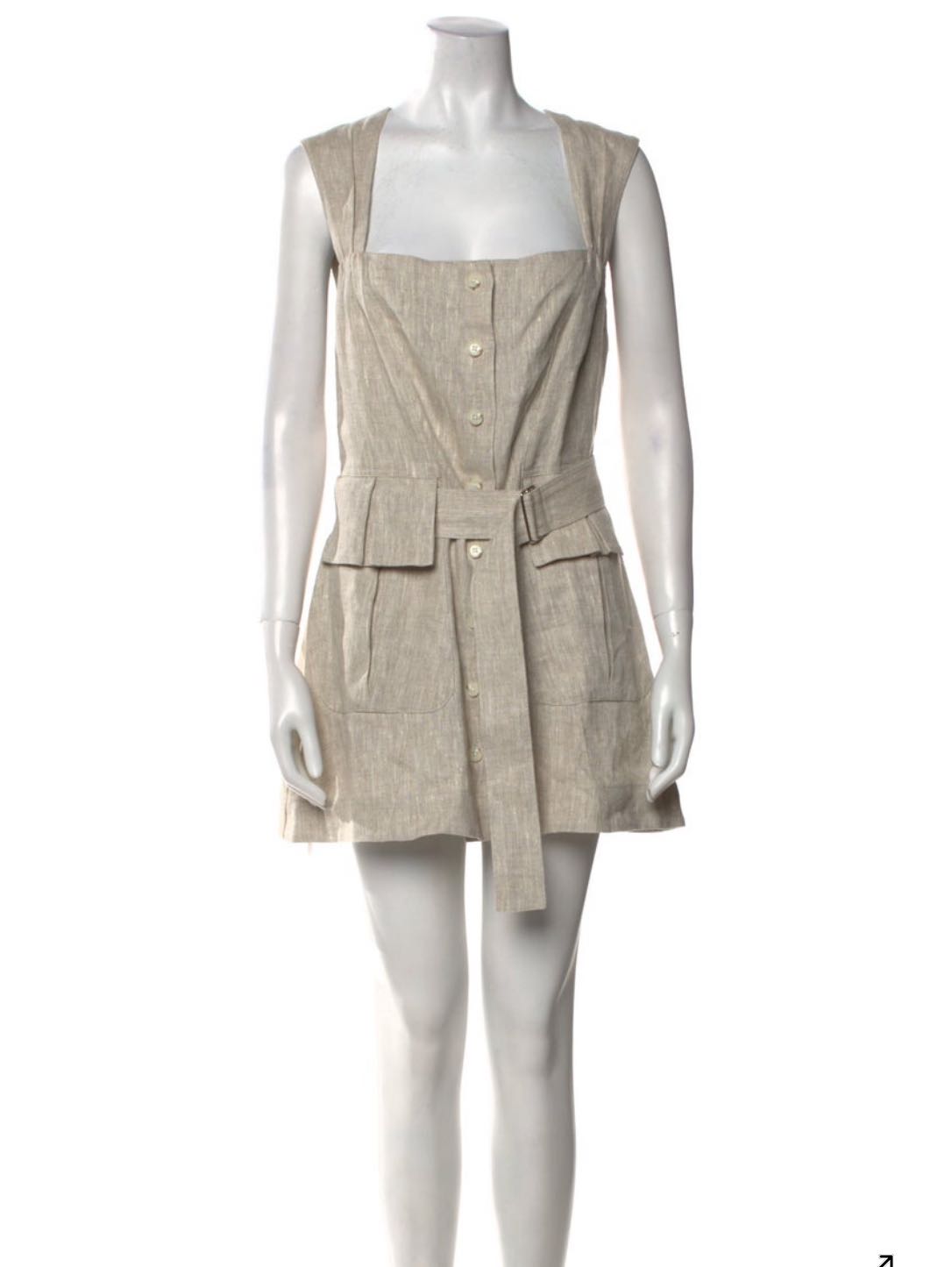 Linen mini dress