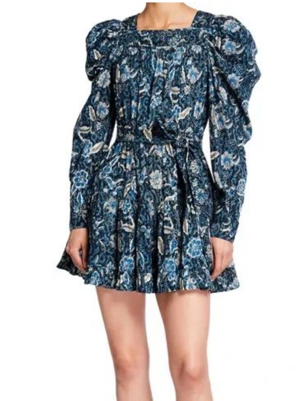 Ulla Johnson Blue Long Sleeve Mini Dress
