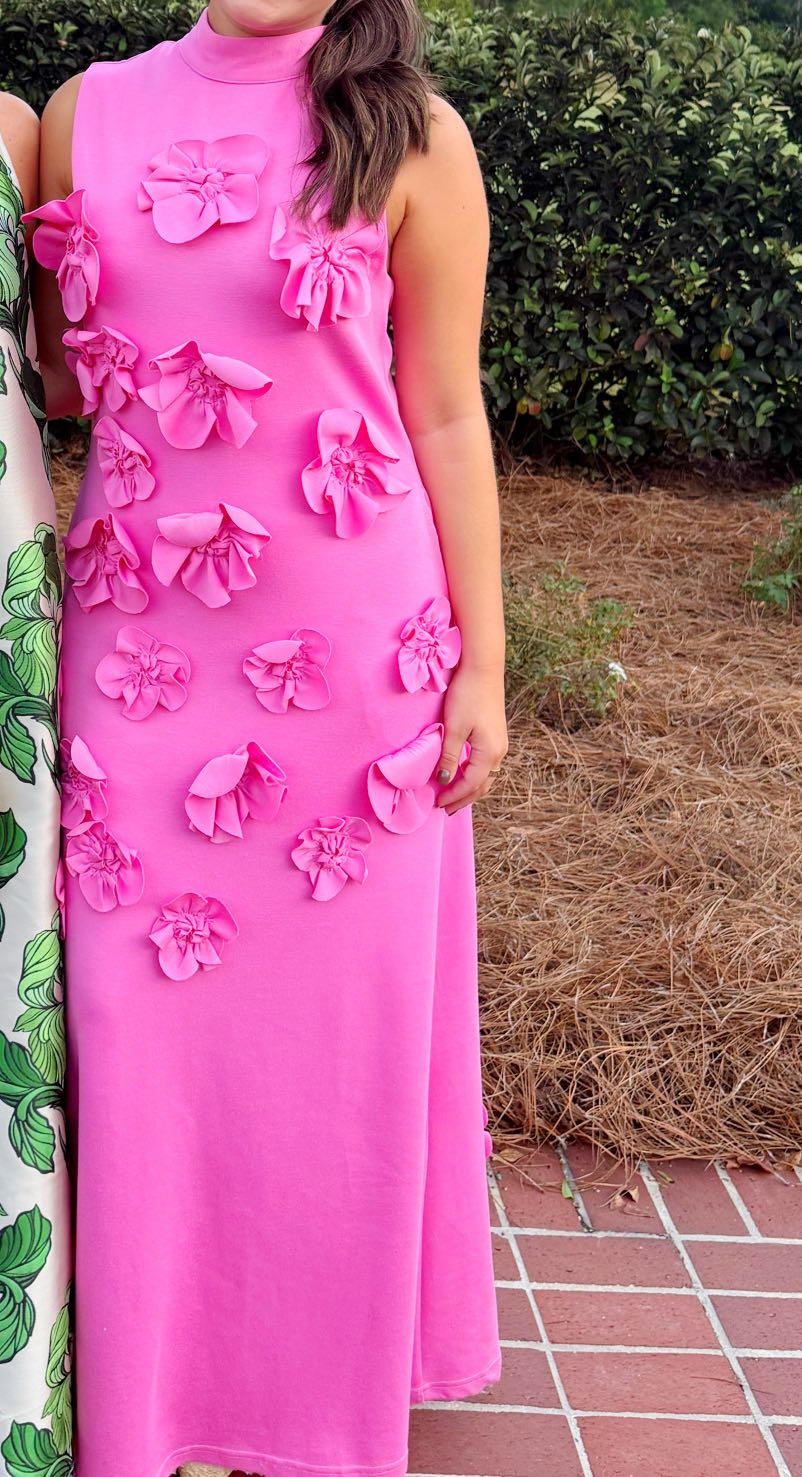 Pink floral Maxi Dress