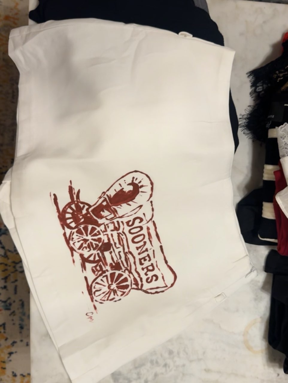 OU Painted Skirt